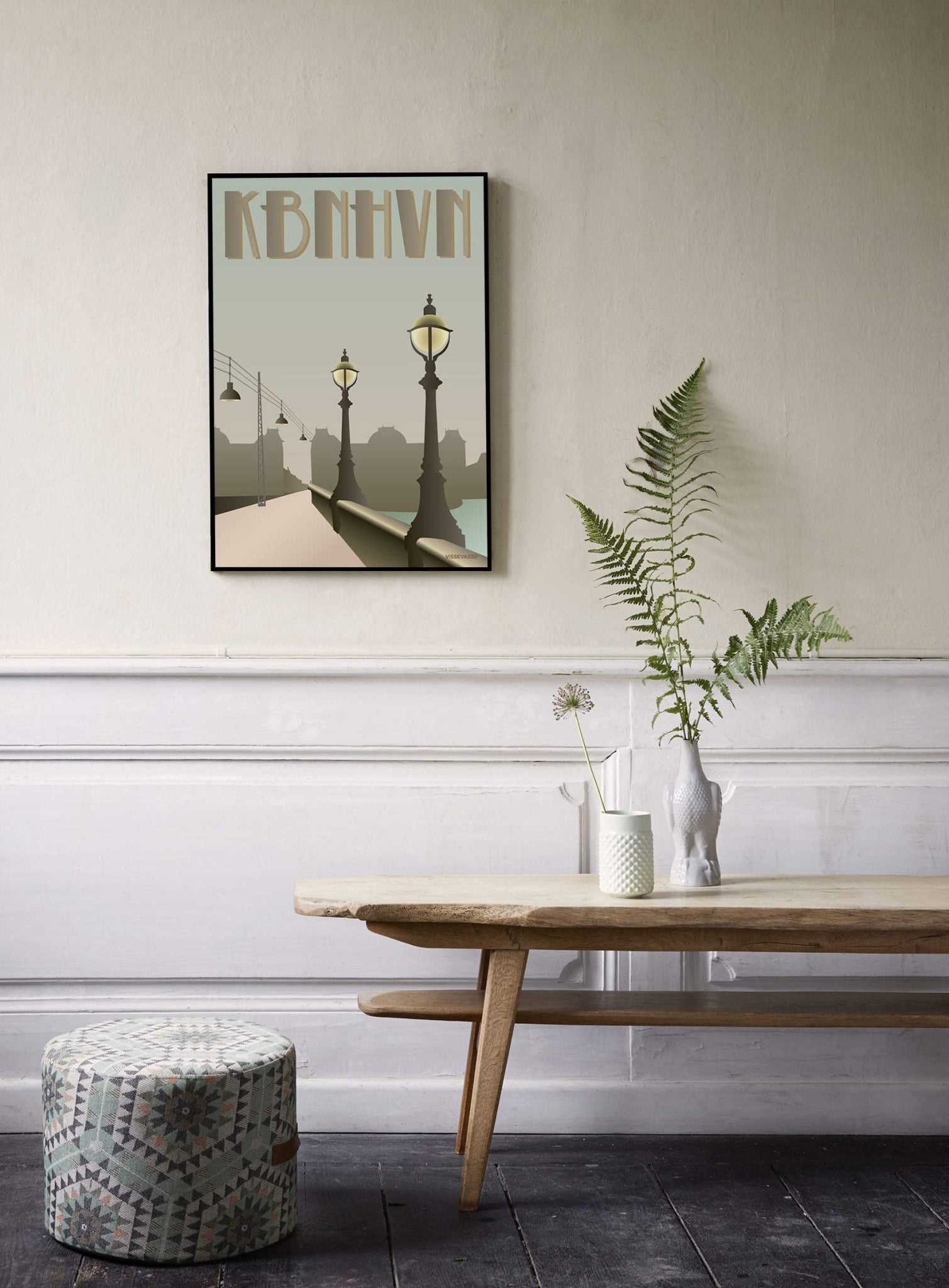 Vissevasse Copenhagen Queen Louises Bridge Poster, 15 X21 Cm