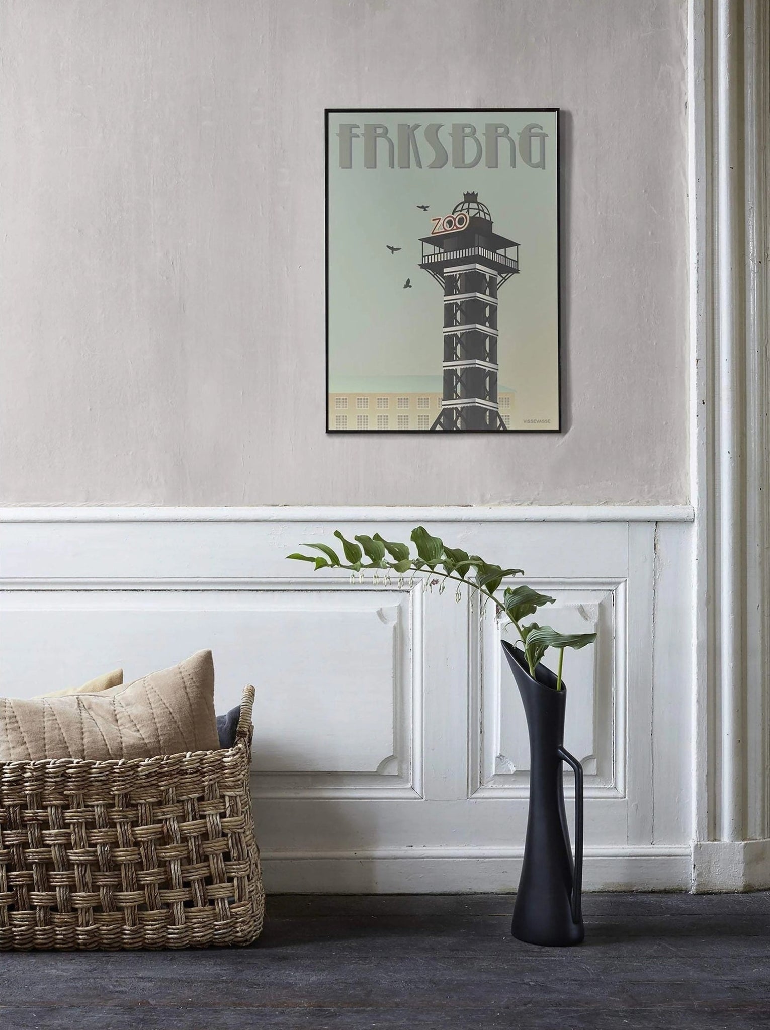 Vissevasse Frederiksberg Zoo Tower Poster, 15 X21 Cm