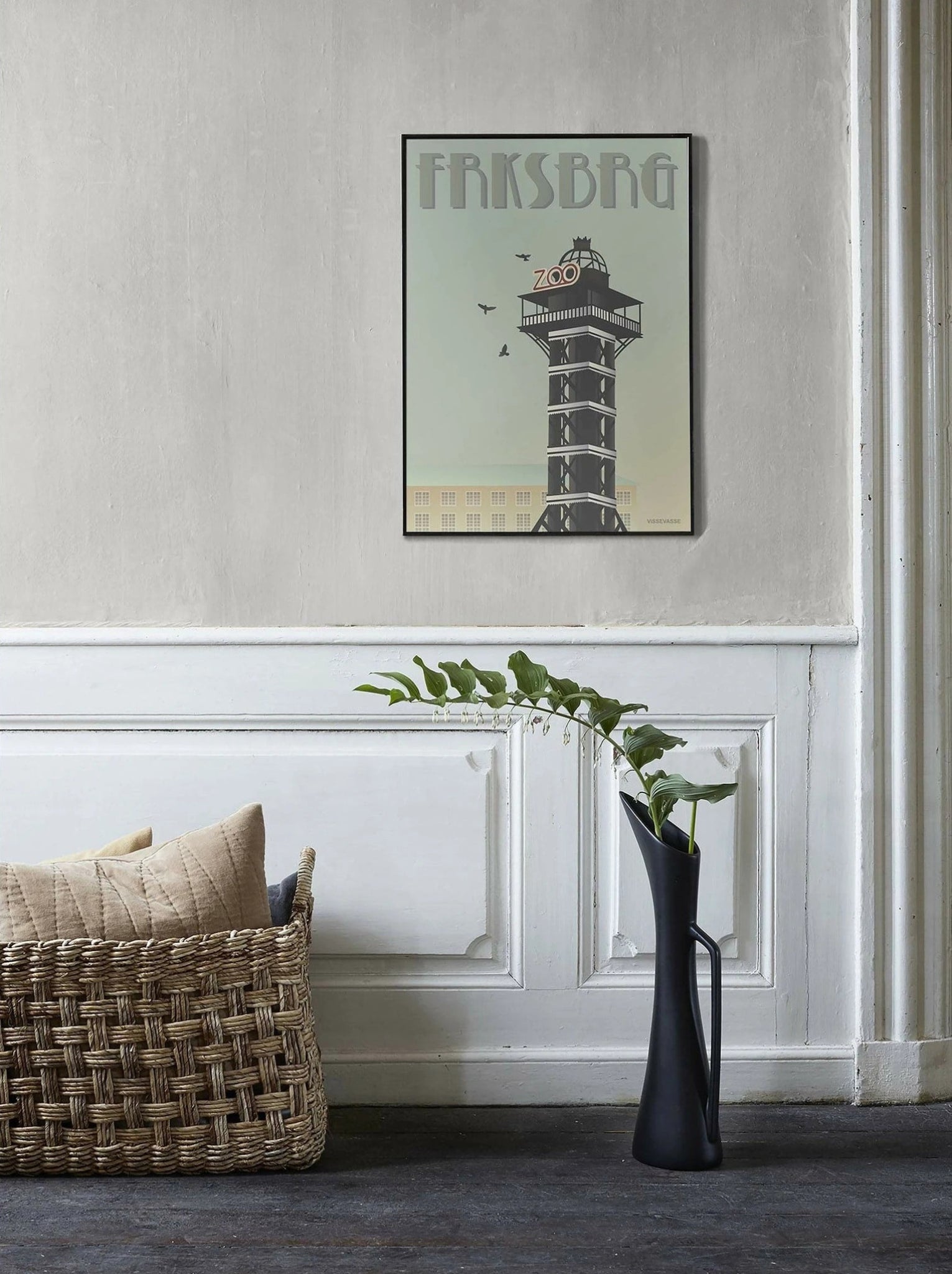 Vissevasse Frederiksberg Zoo Tower Poster, 70 X100 Cm
