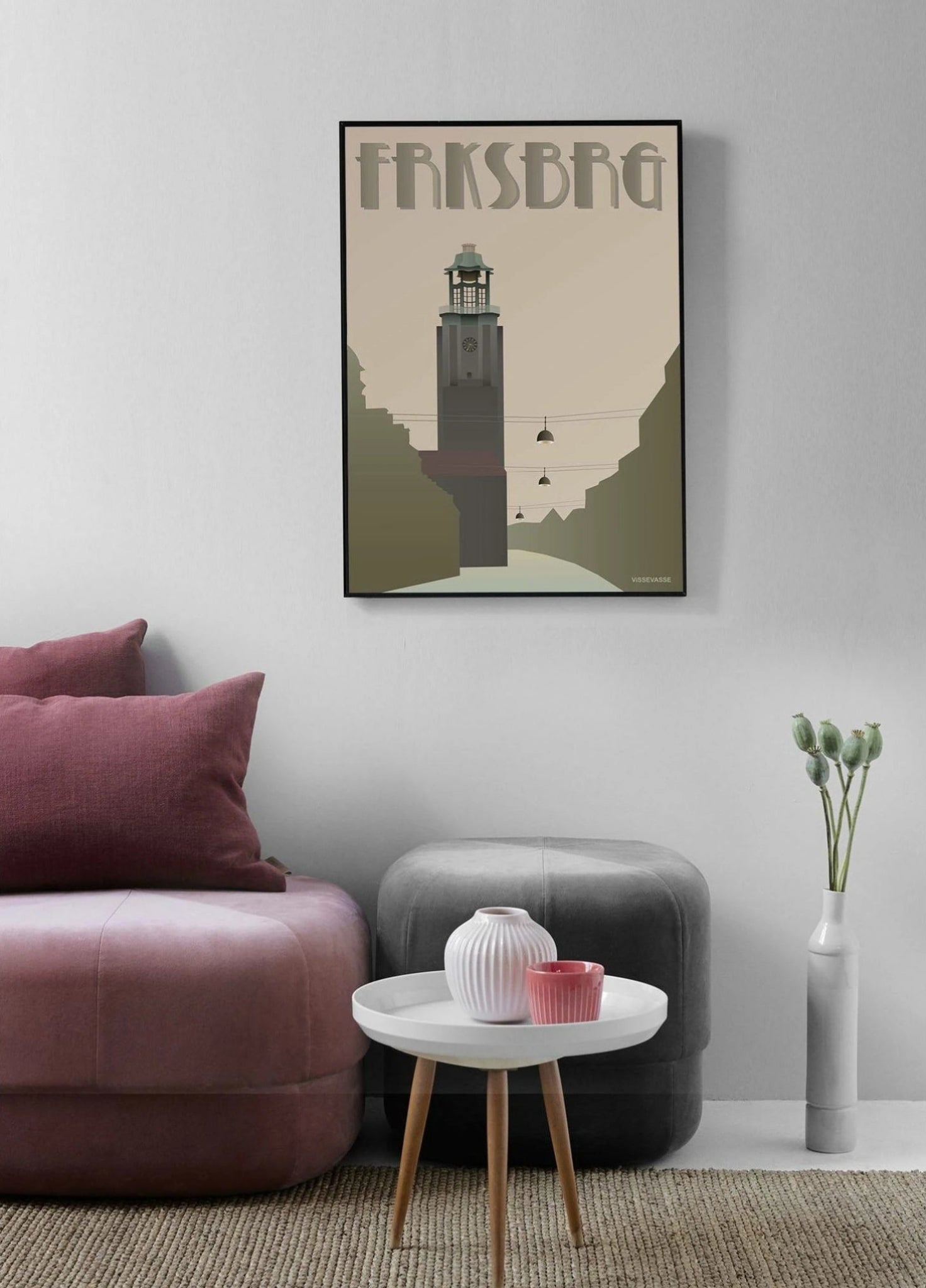 Vissevasse Frederiksberg Town Hall Poster, 50 X70 Cm