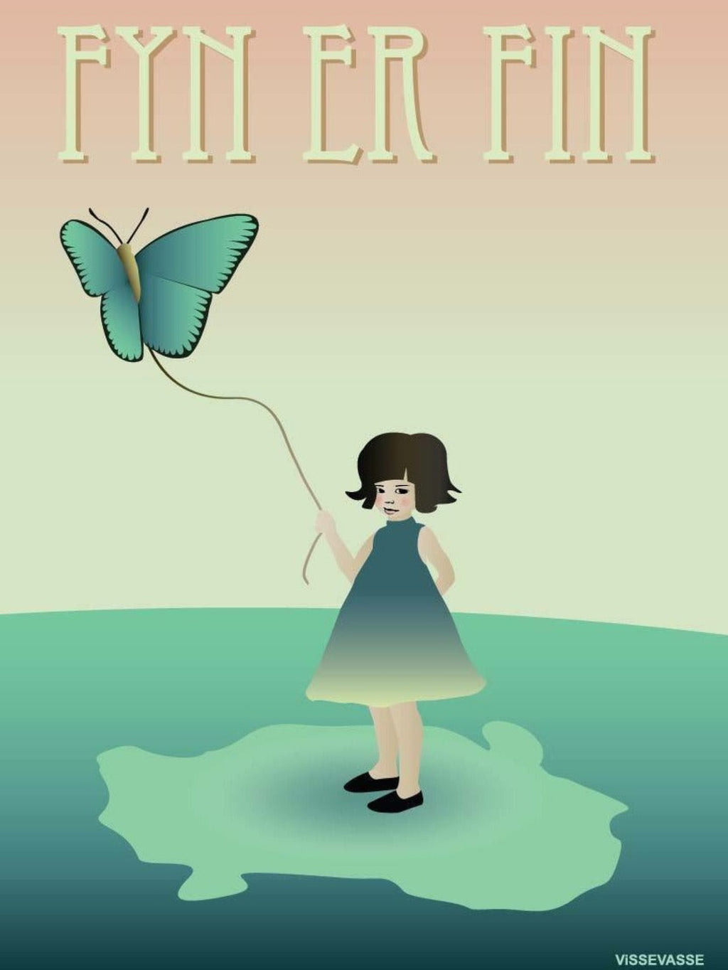 Vissevasse Fyn Poster, 30 X40 Cm