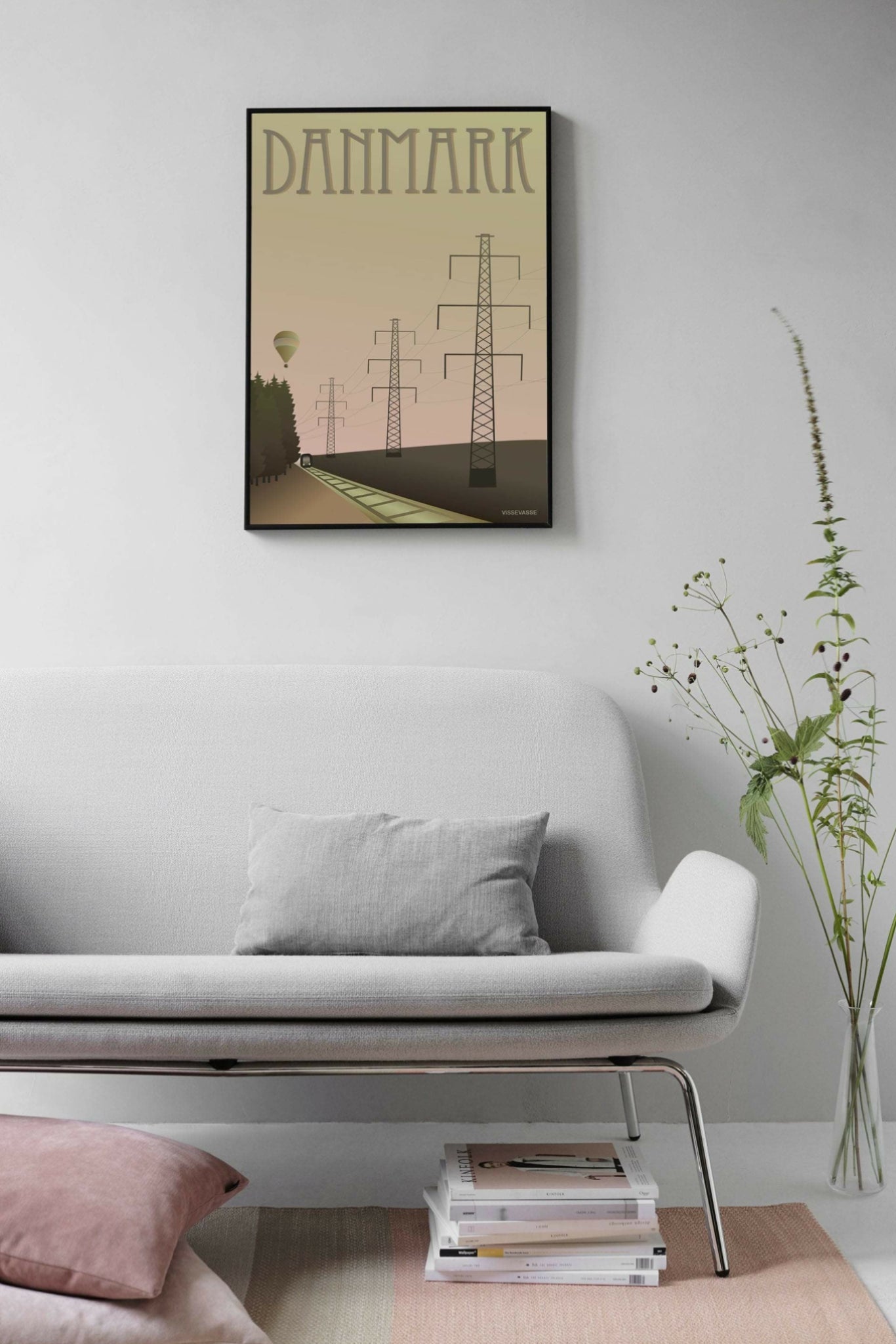 Vissevasse Denmark Mast Poster, 30 X40 Cm