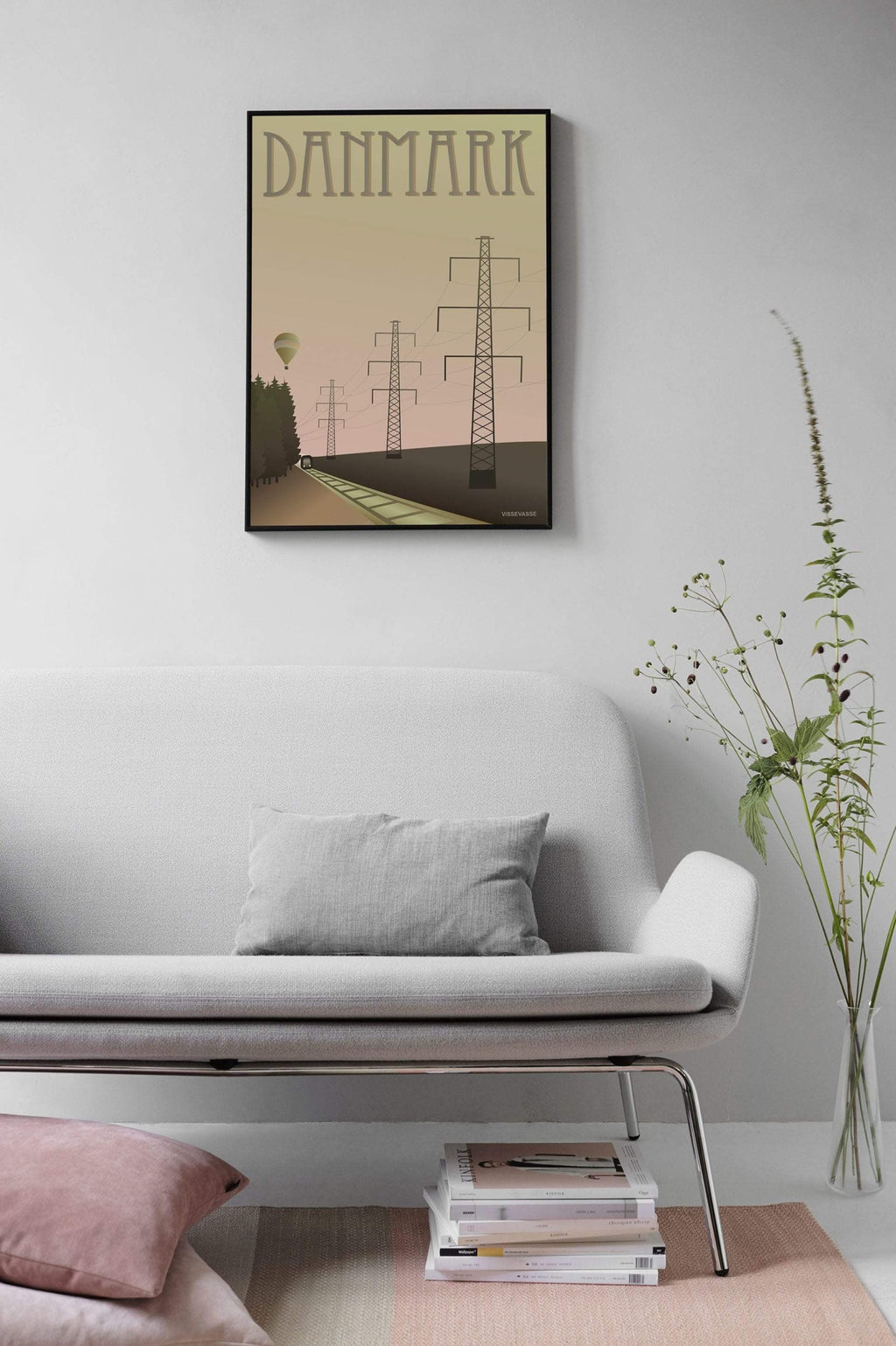 Vissevasse Denmark Mast Poster, 15 X21 Cm