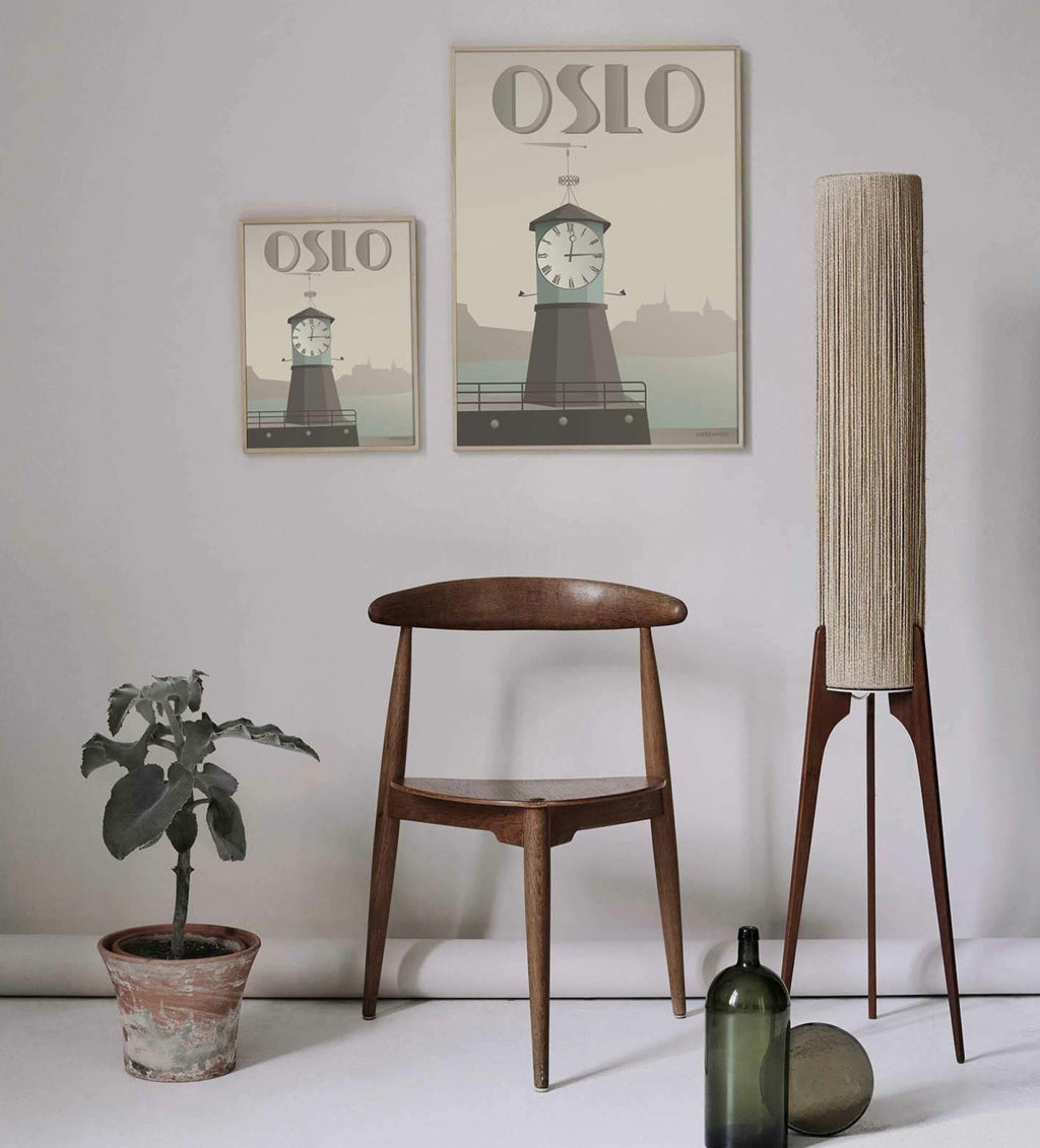 Vissevasse Oslo Aker Bridge Poster, 70 X100 Cm