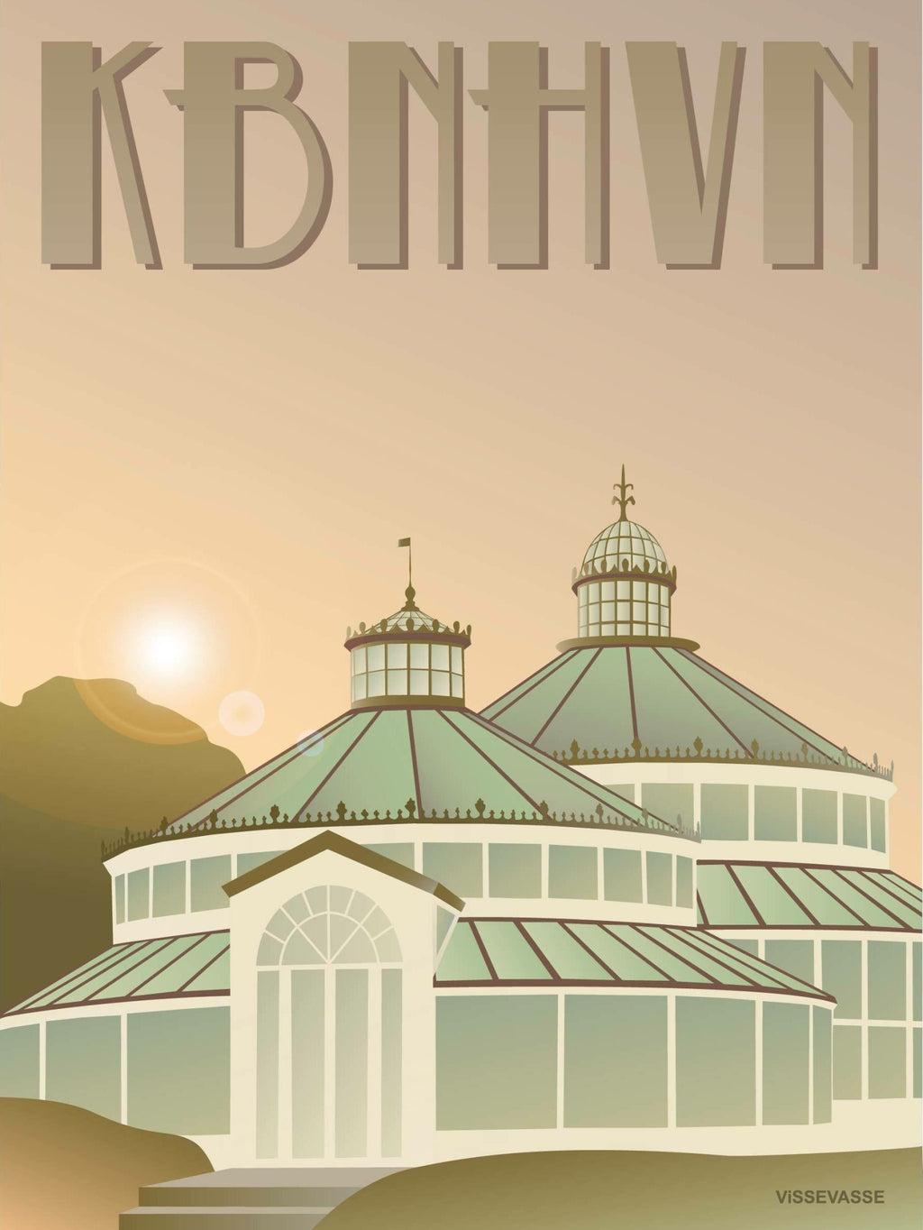 Vissevasse Copenhagen Botanical Garden Poster, 30 X40 Cm