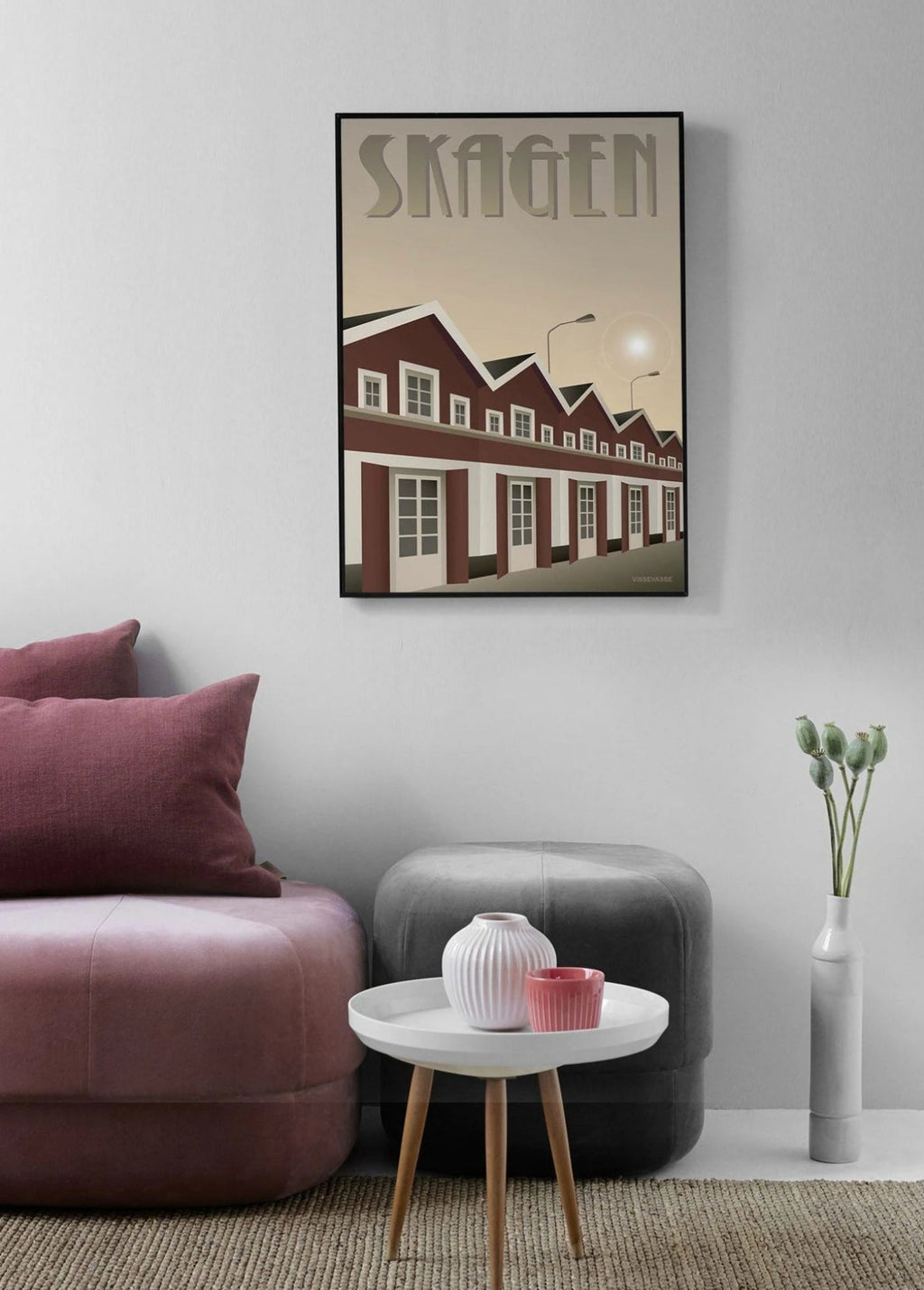 Vissevasse Skagen Hafen Poster, 50 X70 Cm