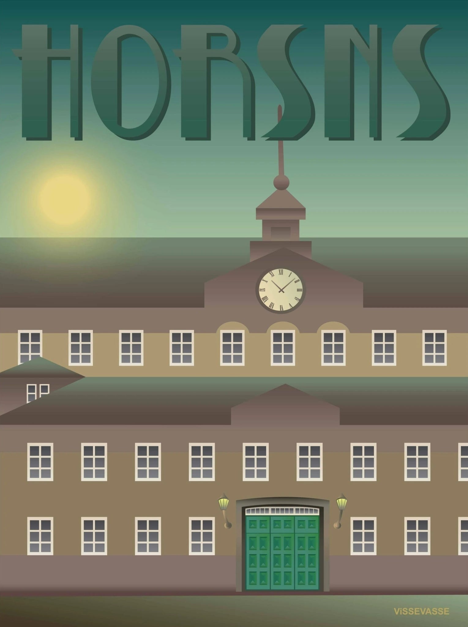 Vissevasse Horsens Prison Poster, 50 X70 Cm