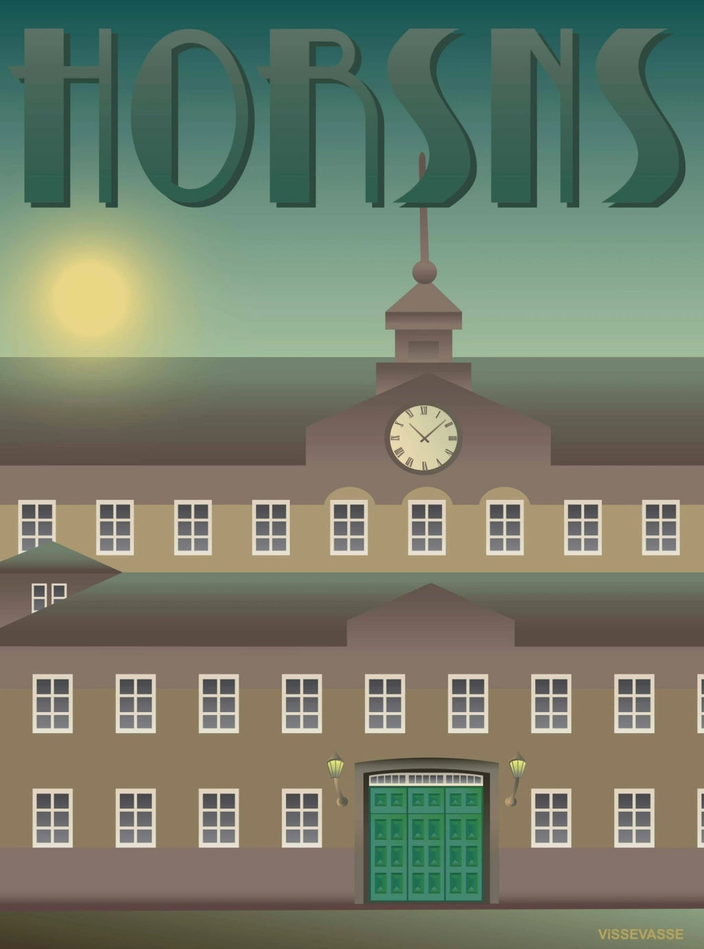 Vissevasse Horsens Prison Poster, 30 X40 Cm