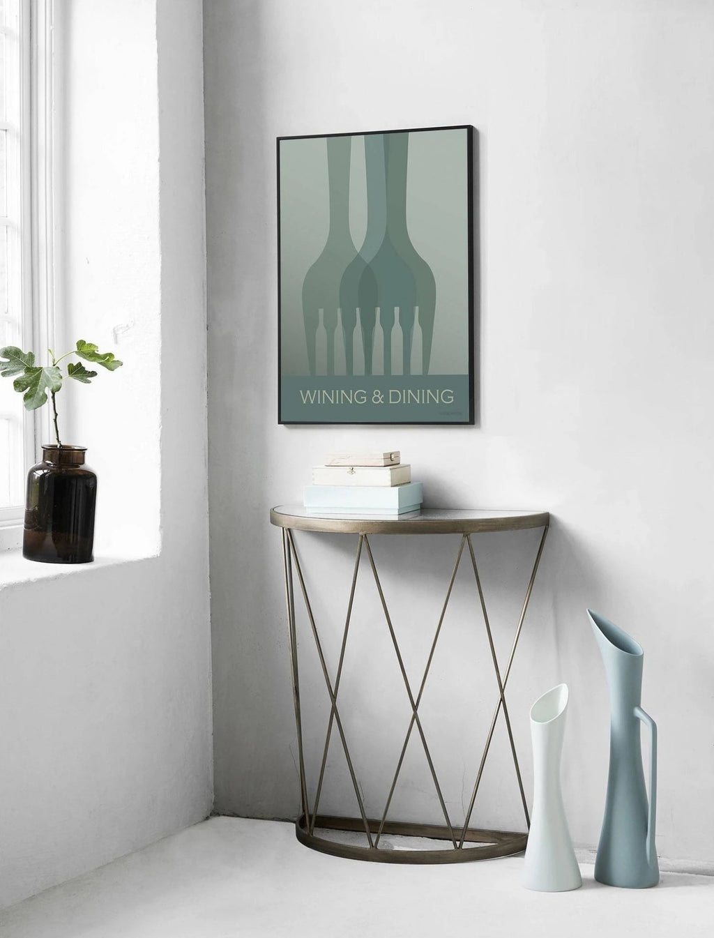 Vissevasse Wining & Dining Poster, 15 X21 Cm