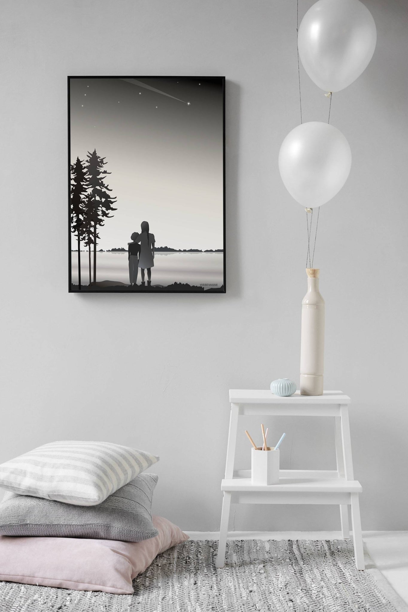 Vissevasse Friends Poster, 15 X21 Cm