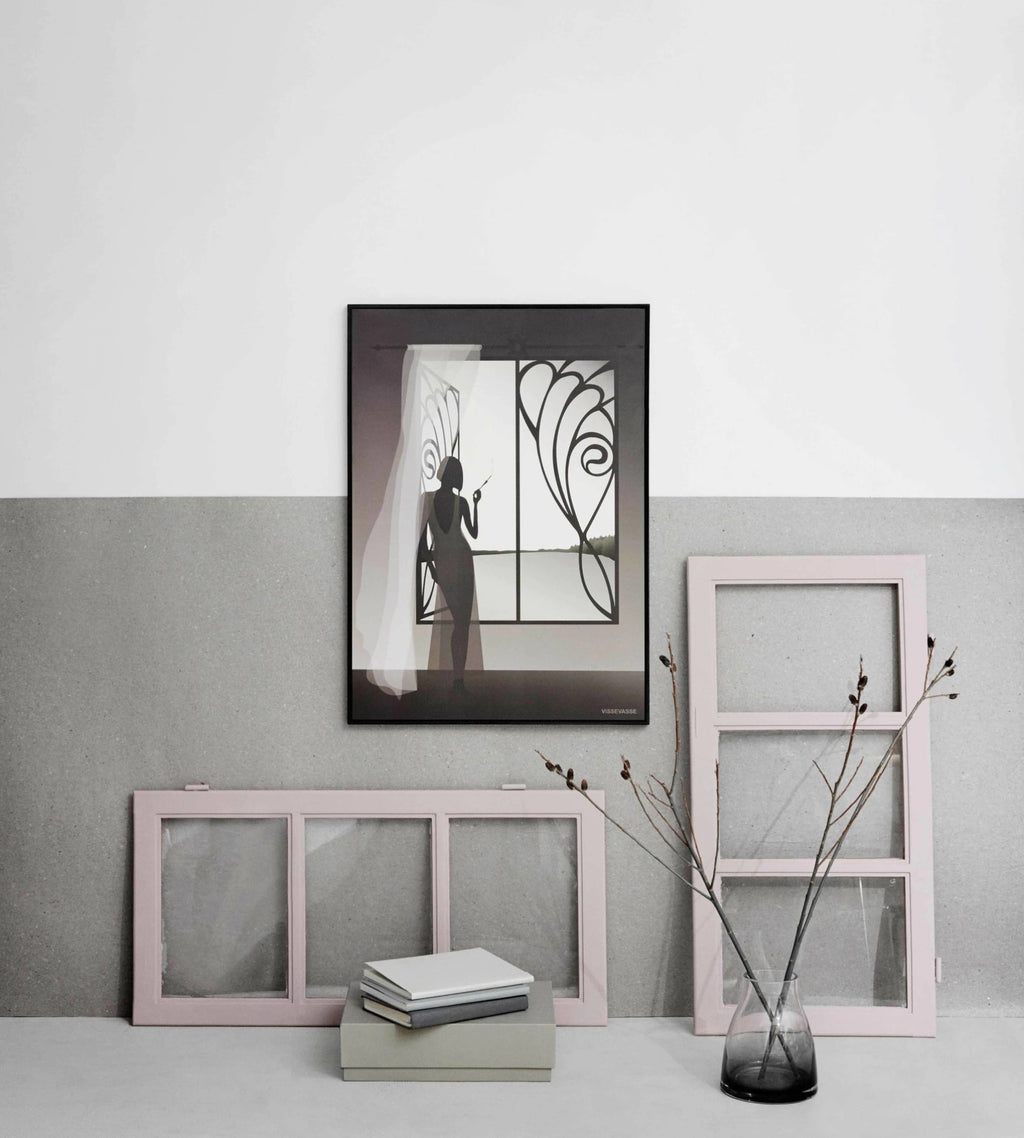 Vissevasse The Girl At The Window Poster, 30 X40 Cm
