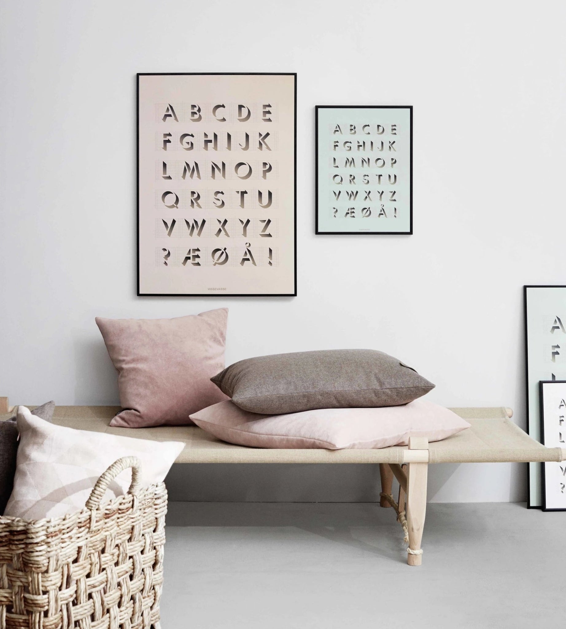 Vissevasse Abc Poster 15 X21 Cm, Pink