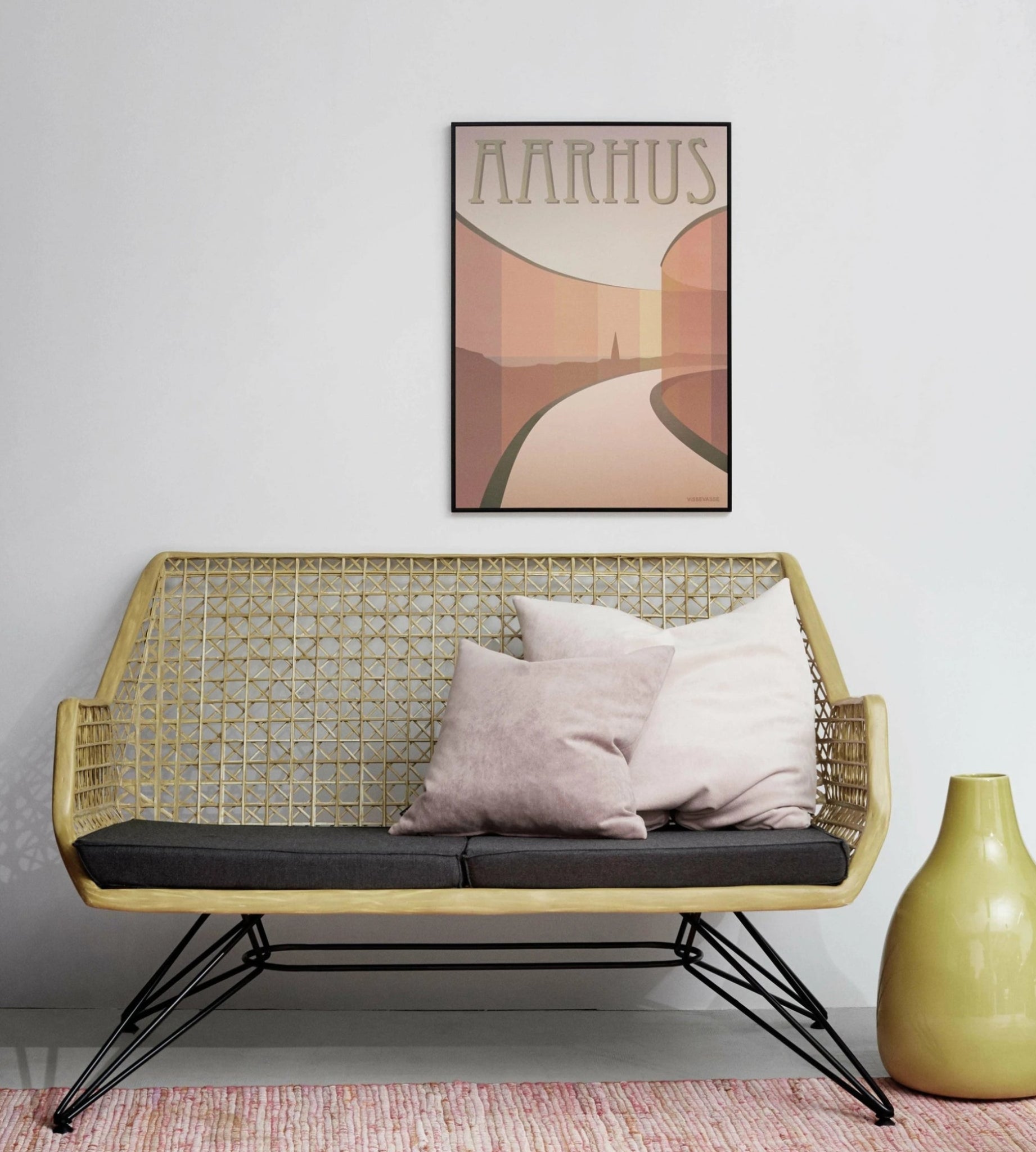 Vissevasse Aarhus Aros Poster, 30 X40 Cm