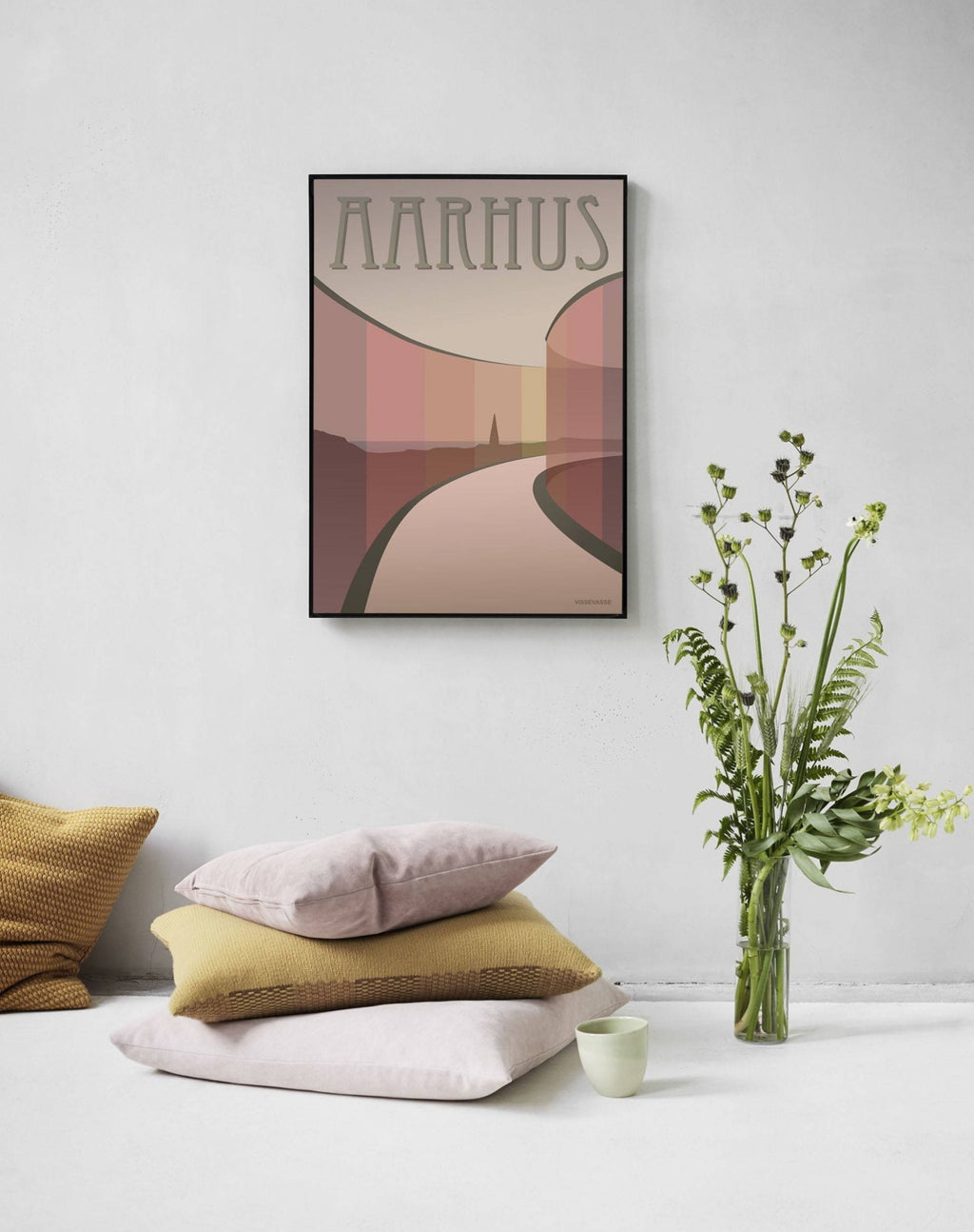 Vissevasse Aarhus Aros Poster, 15 X21 Cm