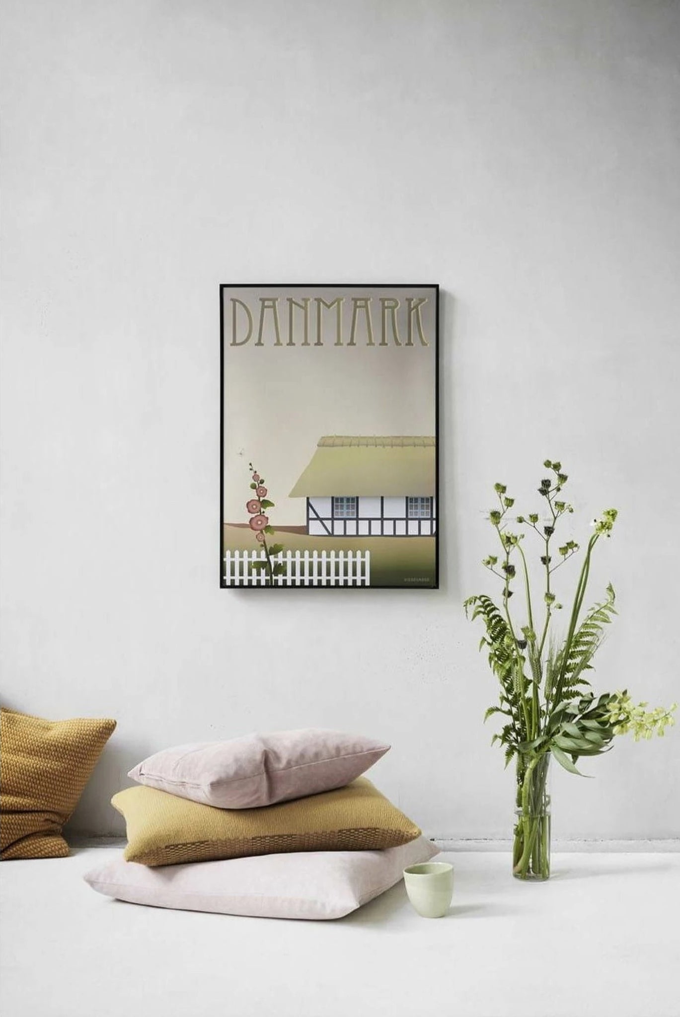Vissevasse Denmark Farmhouse Poster, 70 X100 Cm