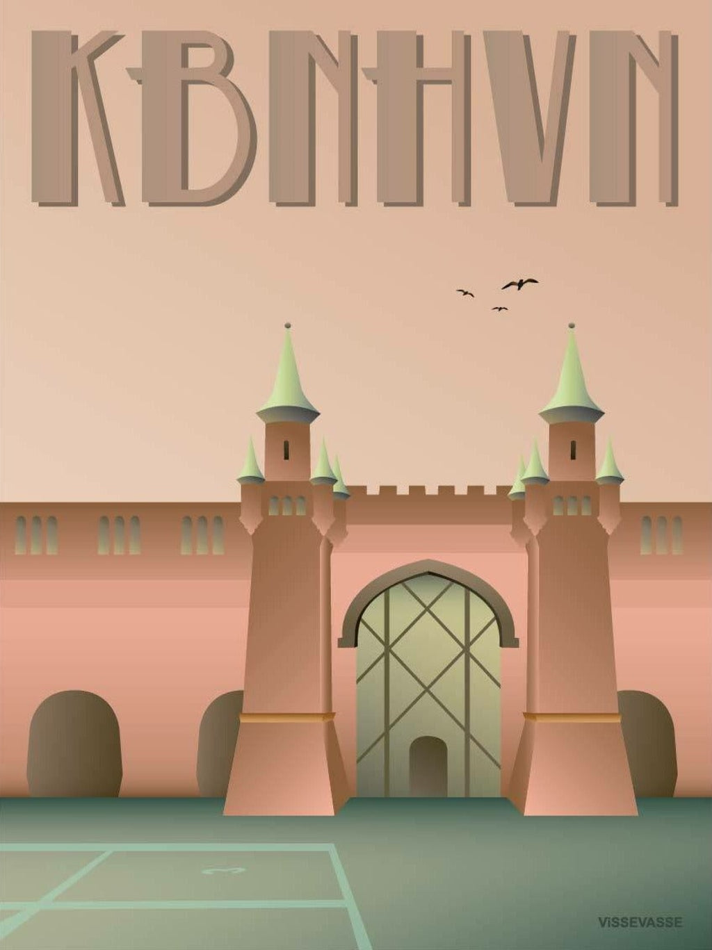 Vissevasse Copenhagen Skydebanehaven Poster, 30 X40 Cm