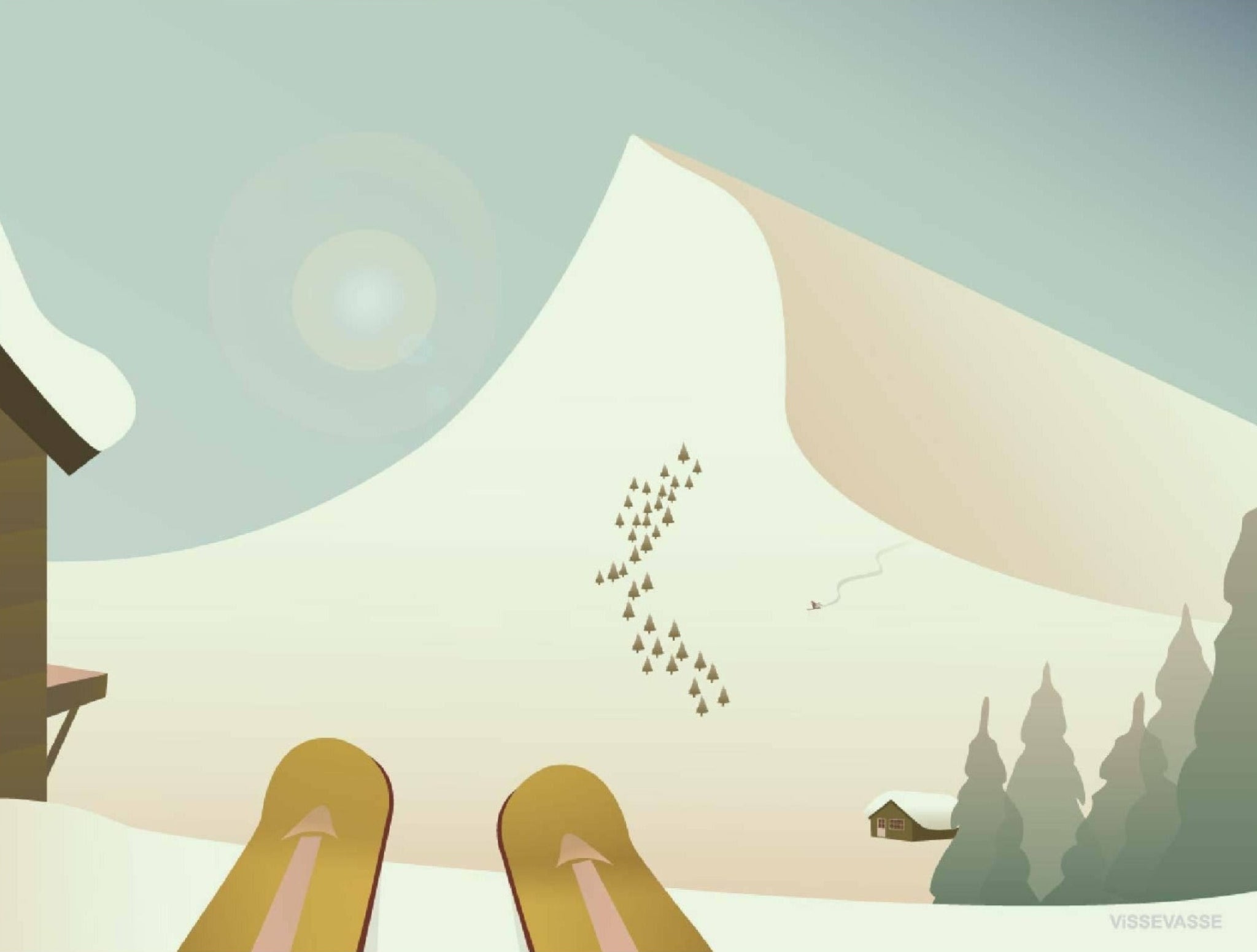 Vissevasse Ready 50 X70 Cm, Steady, Go Poster