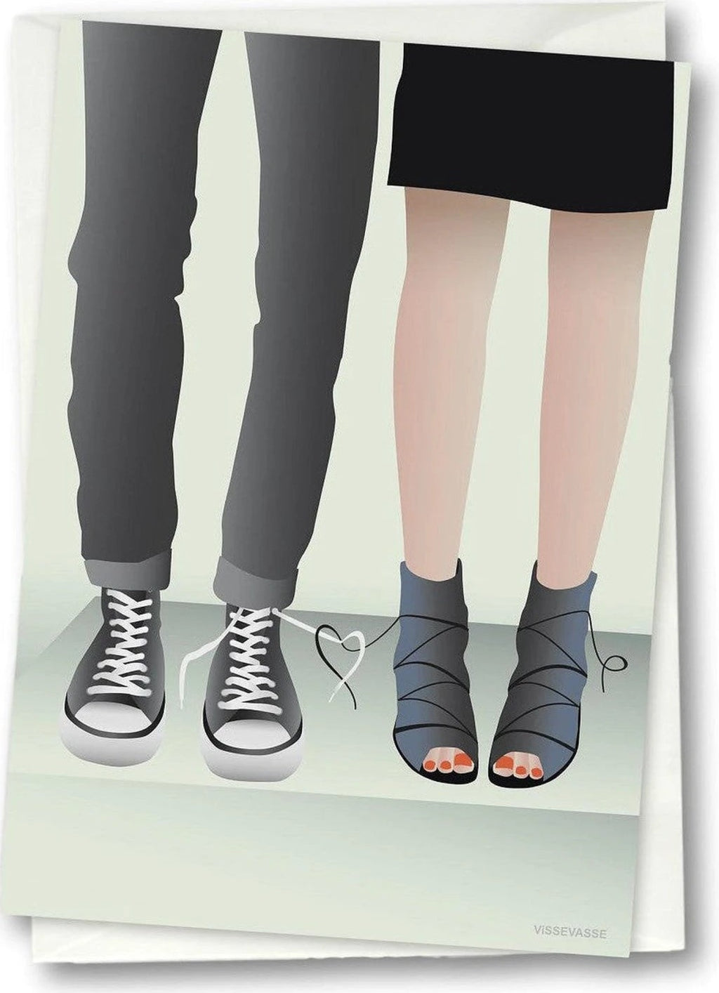 Vissevasse Laces Greeting Card, 10.5 X15 Cm