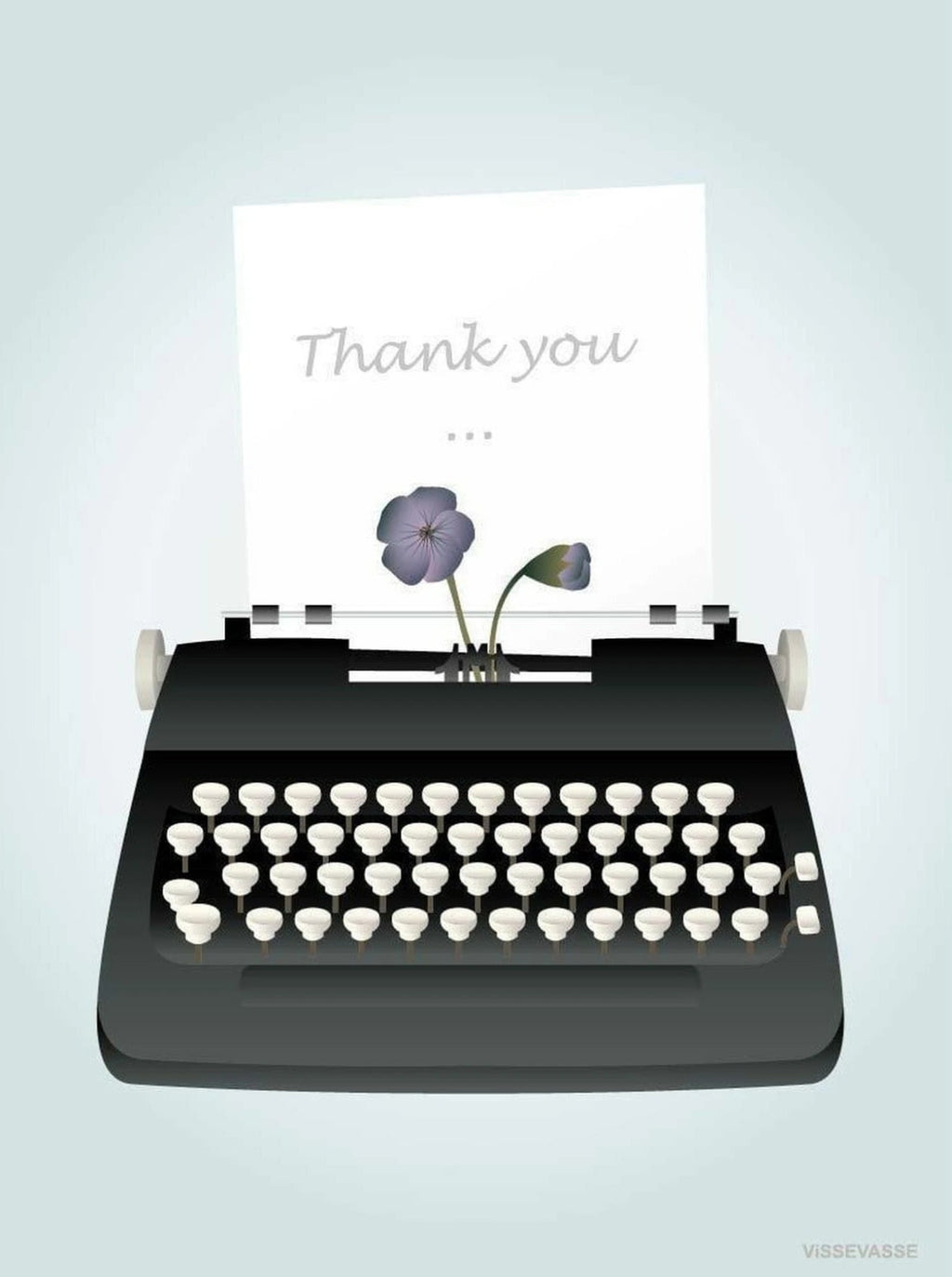 Vissevasse Thank You Greeting Card, 15 X21 Cm