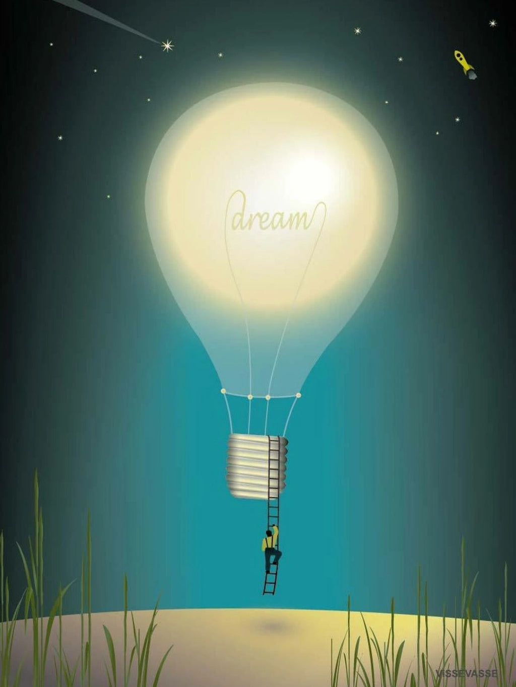 Vissevasse Dreaming Poster, 30 X40 Cm