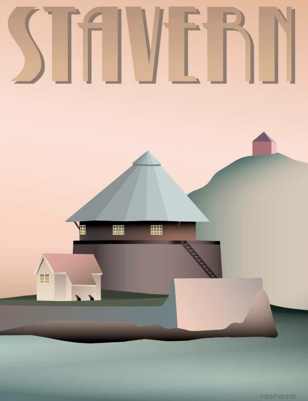 Vissevasse Stavern Citadel Poster, 50 X70 Cm
