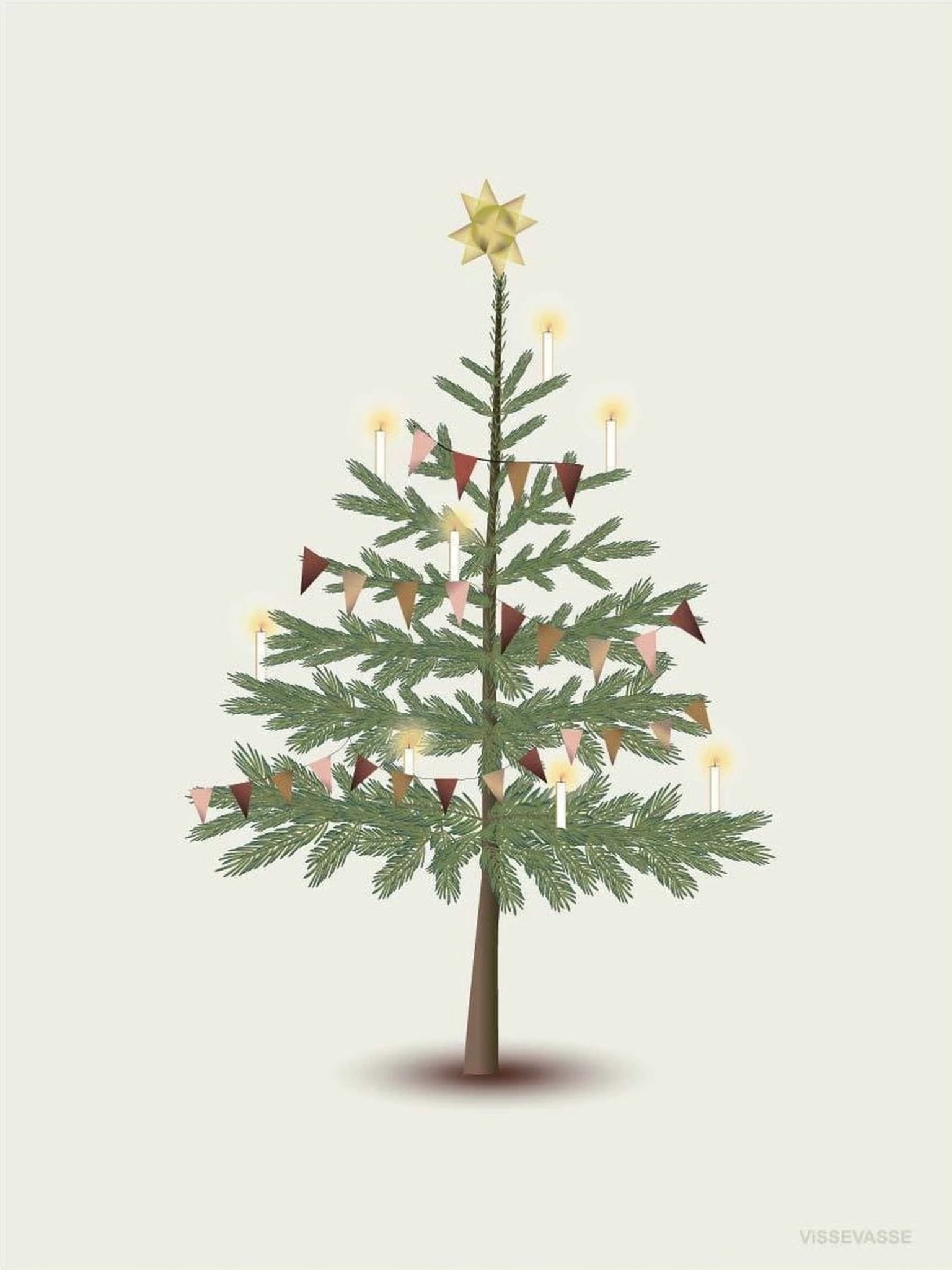 Vissevasse The Christmas Tree Greeting Card, 10.5x15cm