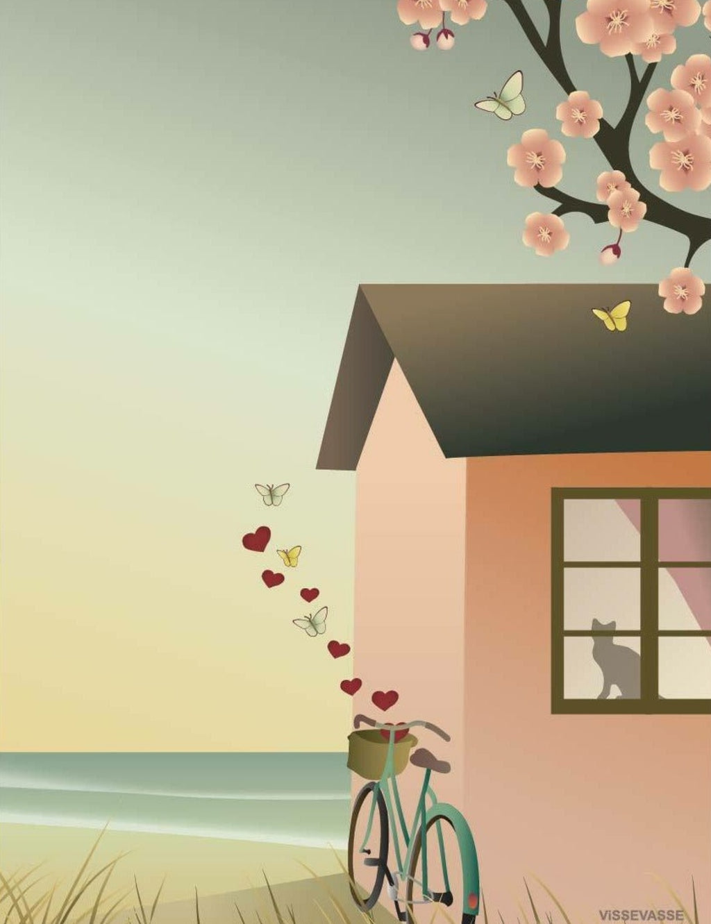 Vissevasse Basket Of Love Greeting Card, 15 X21 Cm