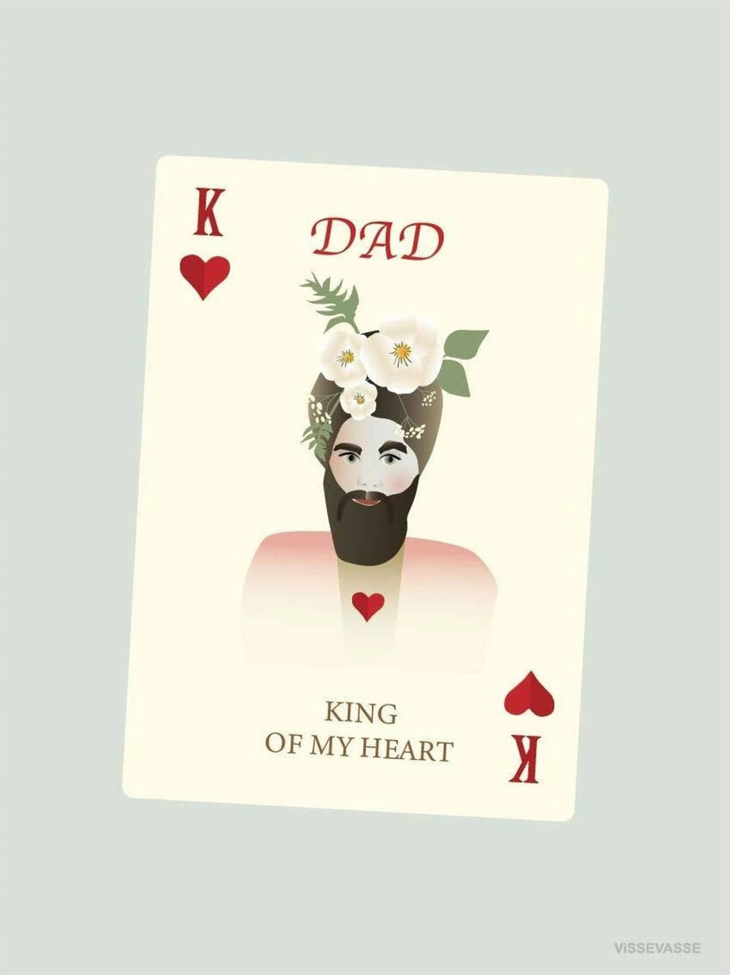 Vissevasse Dad Kind Of My Heart Greeting Card, 10,5x15cm
