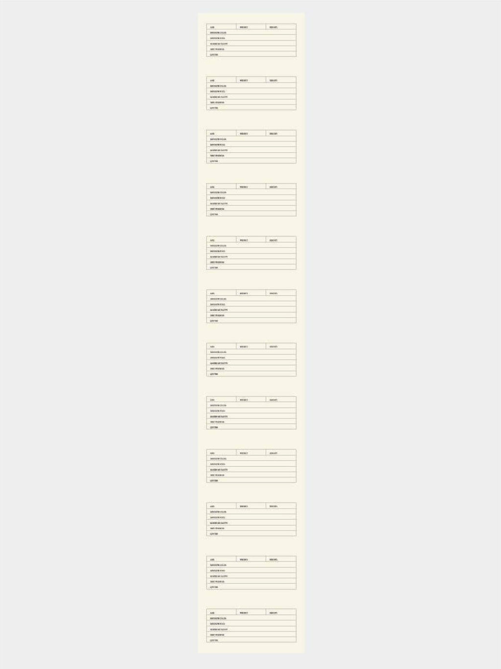 Vissevasse Countryside Size Meter, H 120cm