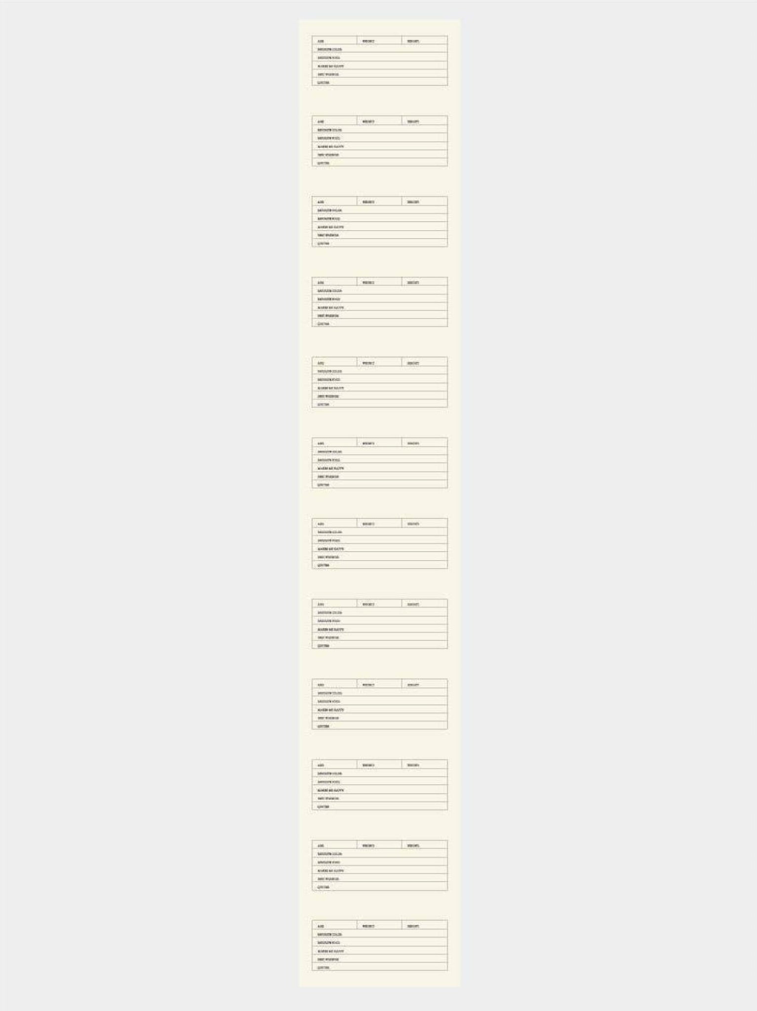 Vissevasse Countryside Size Meter, H 120cm