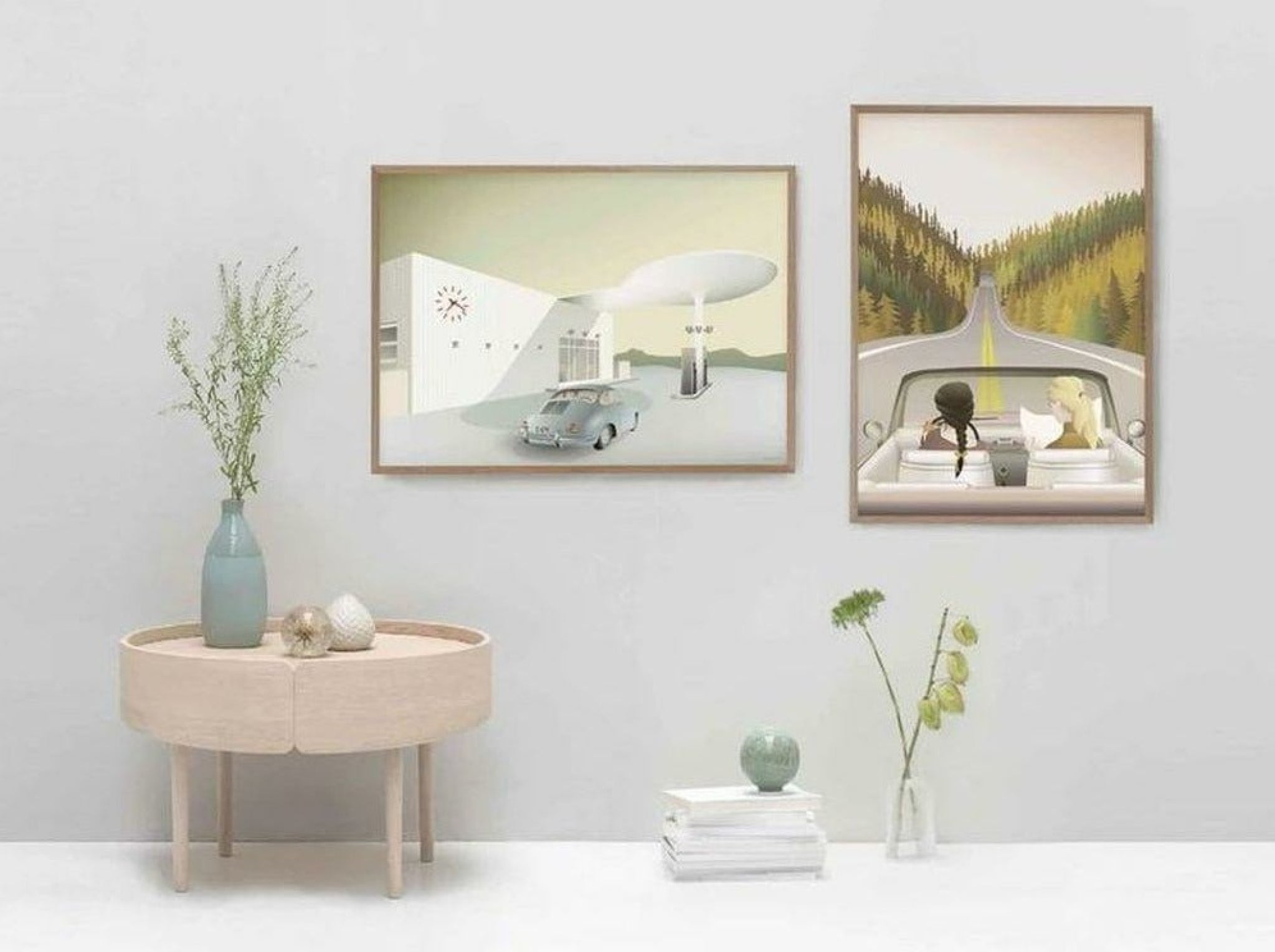 Vissevasse Skovshoved Petrol Station Poster, 15 X21 Cm