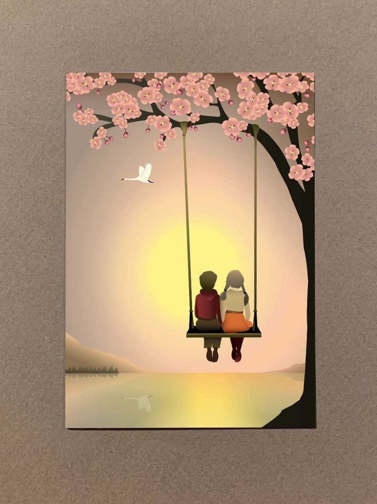 Vissevasse Sunset With You Mini Card, A7