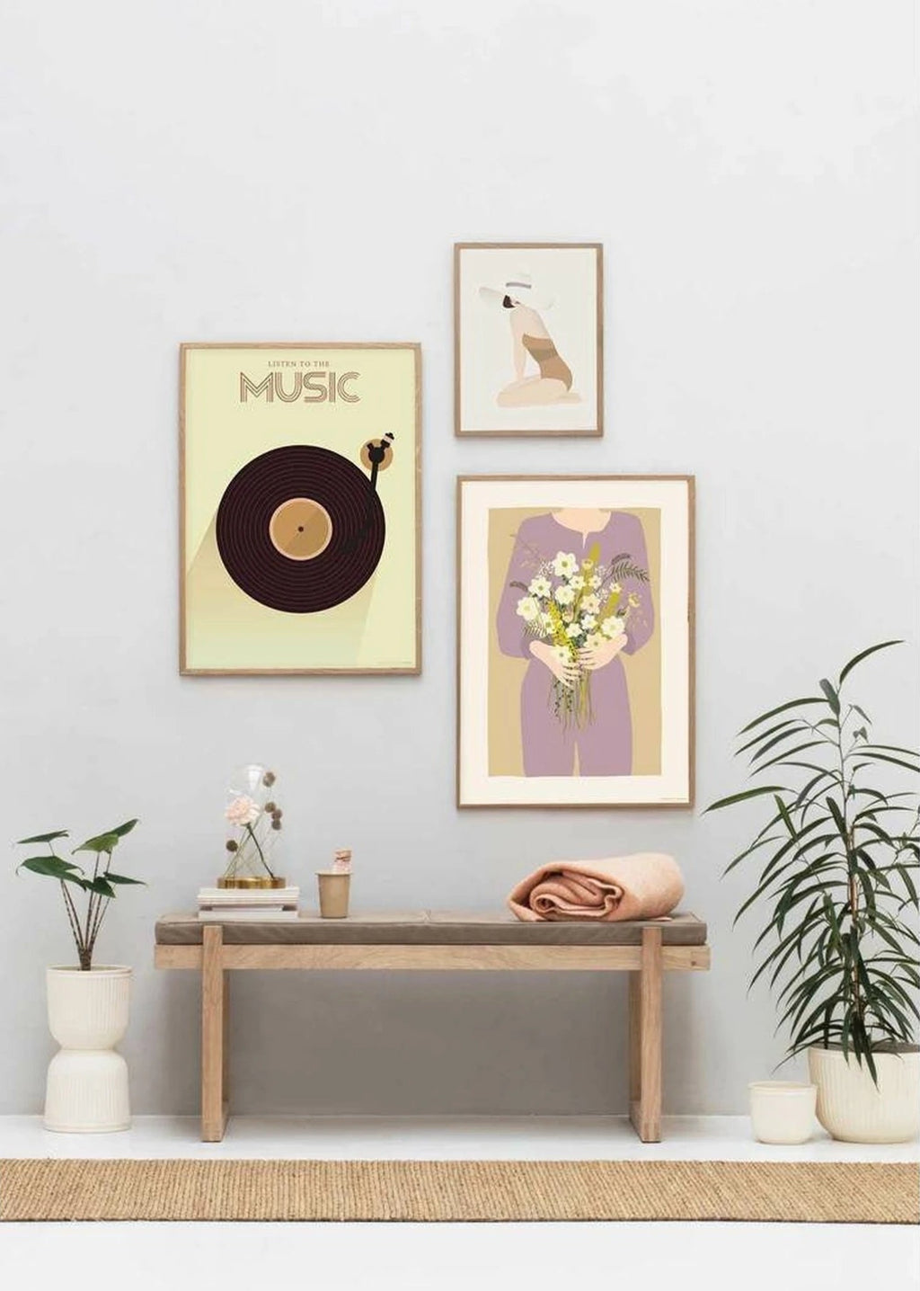 Vissevasse Listen To The Music Poster, 50 X70 Cm