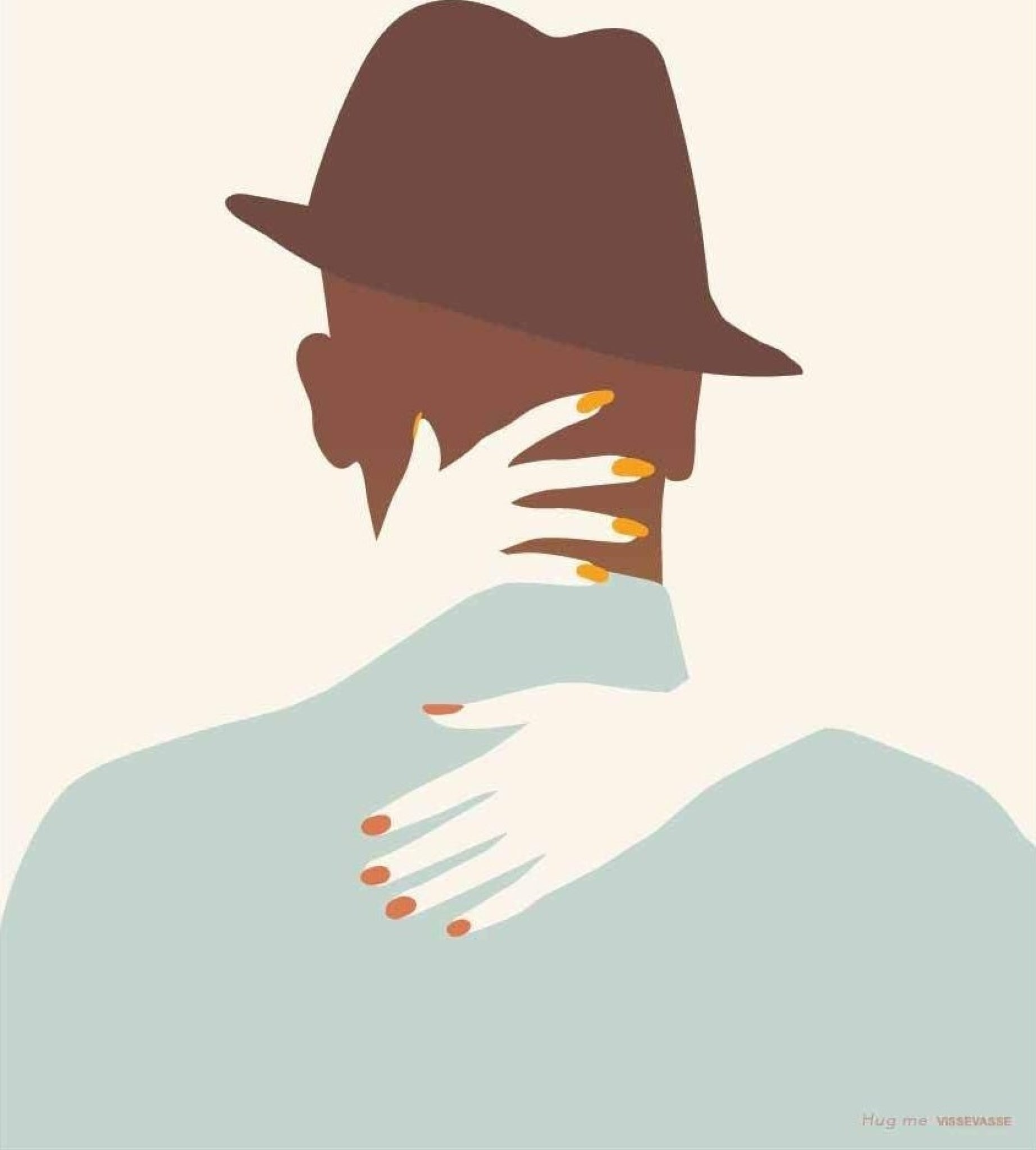 Vissevasse Hug Me Poster, 30x40 Cn