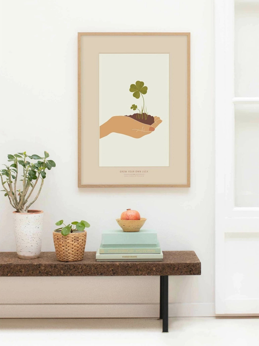 Vissevasse Grow Your Own Luck Poster, 30 X40 Cm