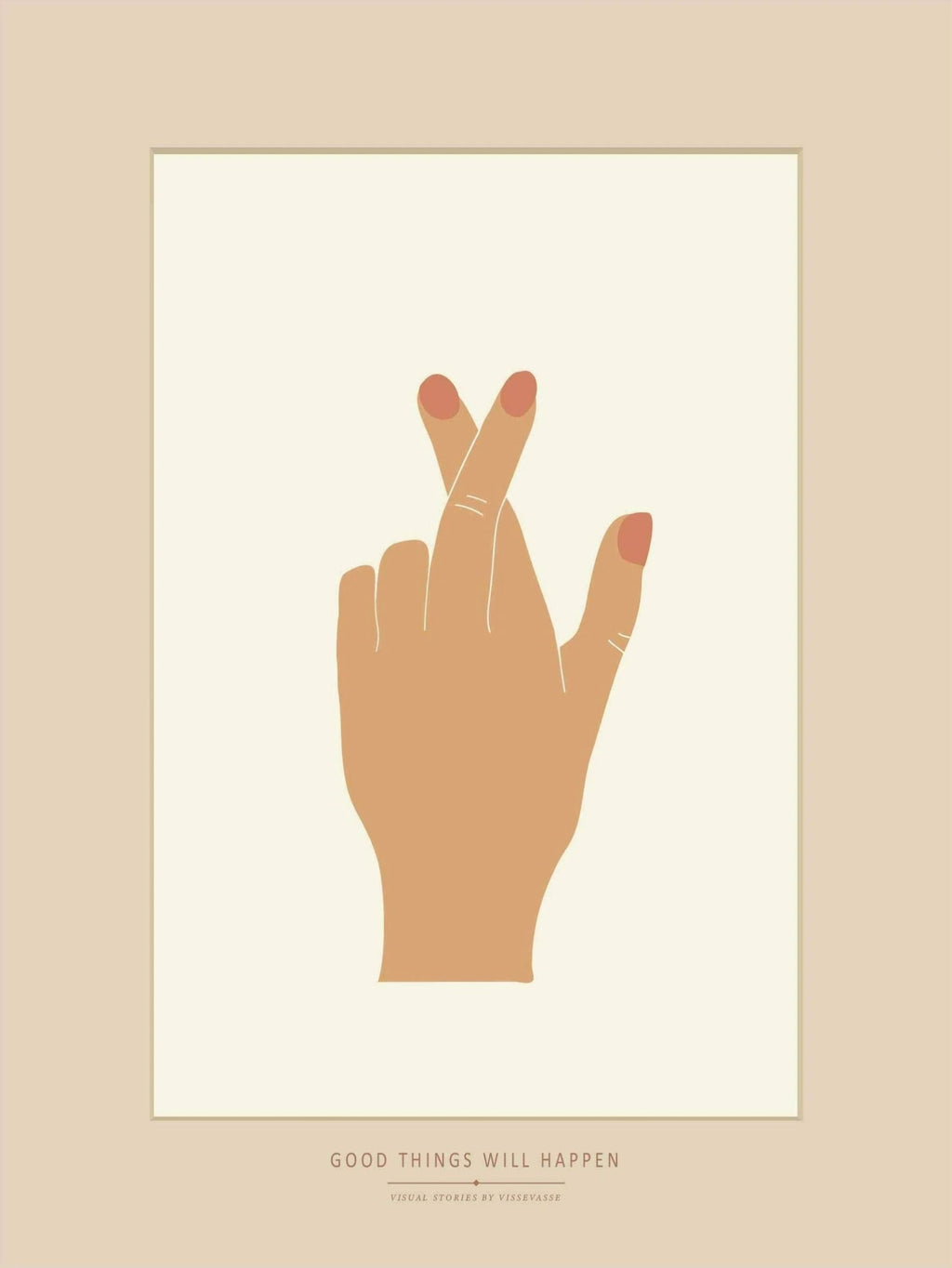 Vissevasse Good Things Will Happen Greeting Card, 10,5x15 Cm