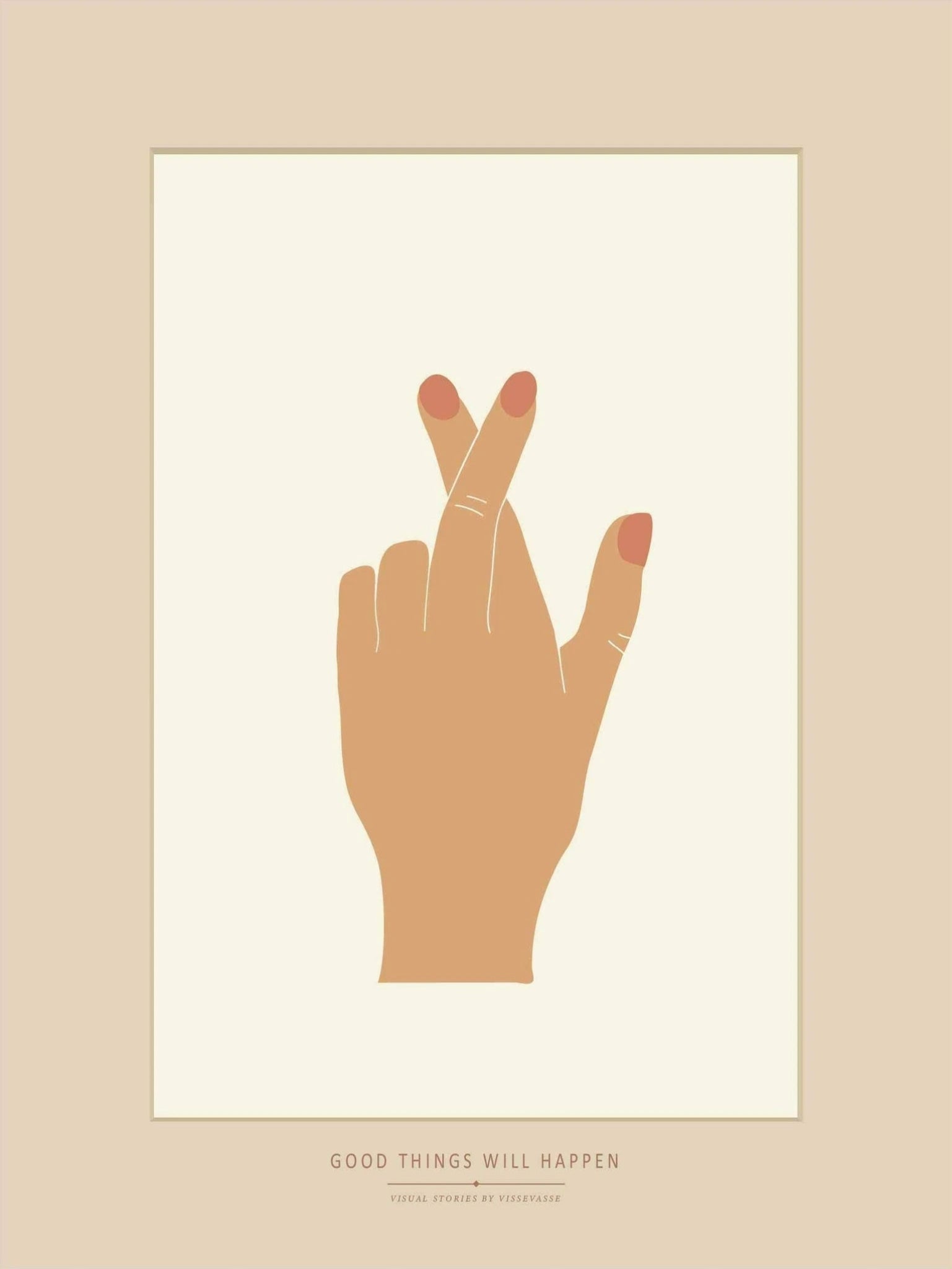 Vissevasse Good Things Will Happen Greeting Card, 10,5x15 Cm