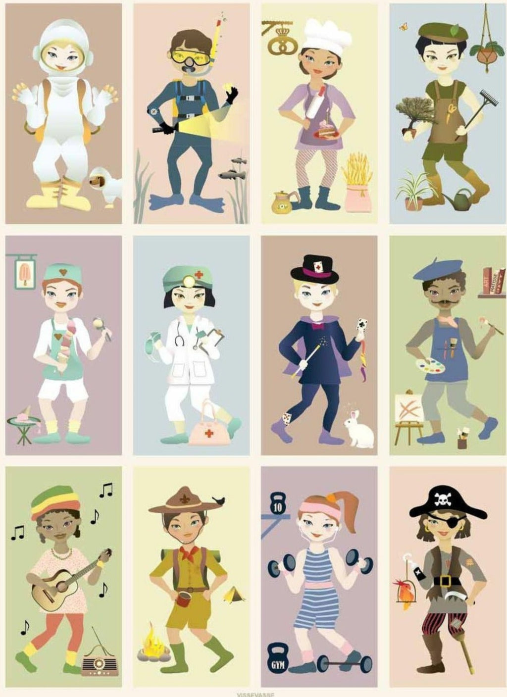 Vissevasse When I Grow Up Poster, 30 X40 Cm