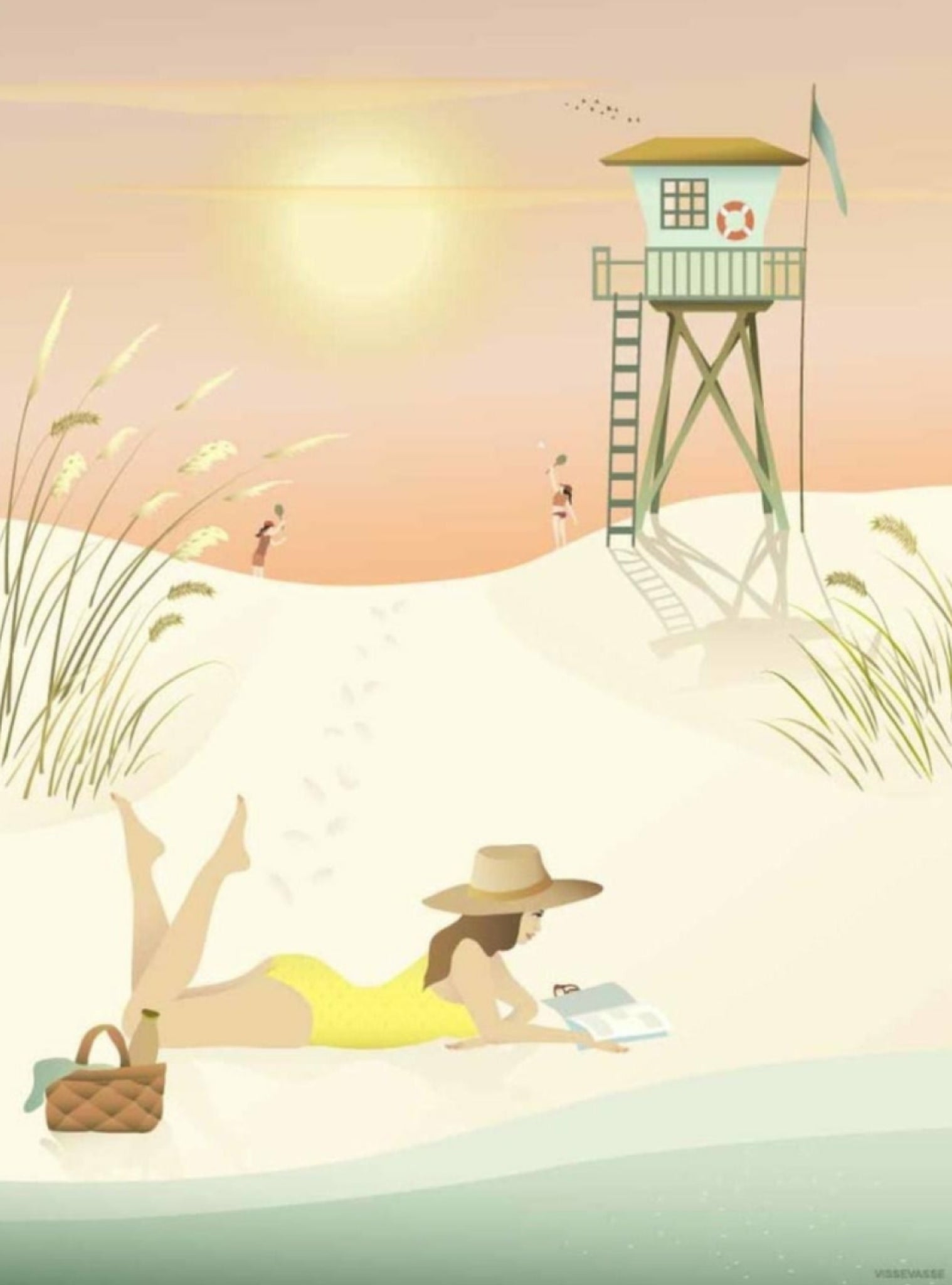 Vissevasse Sunny Days Poster, 30 X 40 Cm