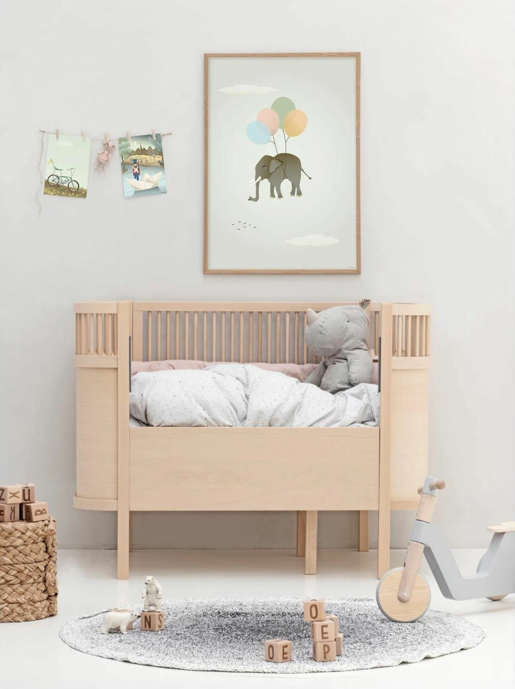 Vissevasse Flying Elephant Poster, 30x40 Cm