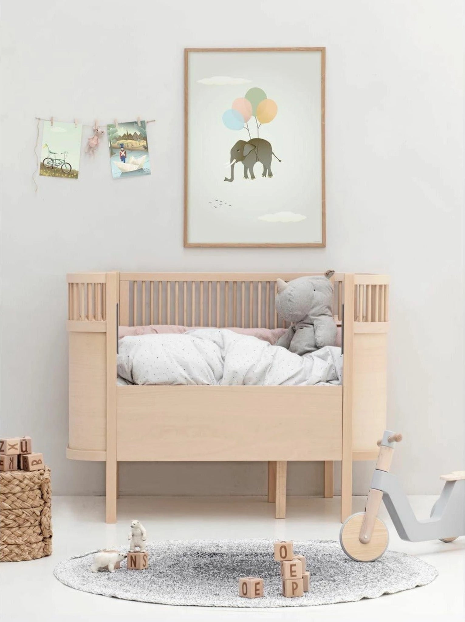 Vissevasse Flying Elephant Poster, 30x40 Cm