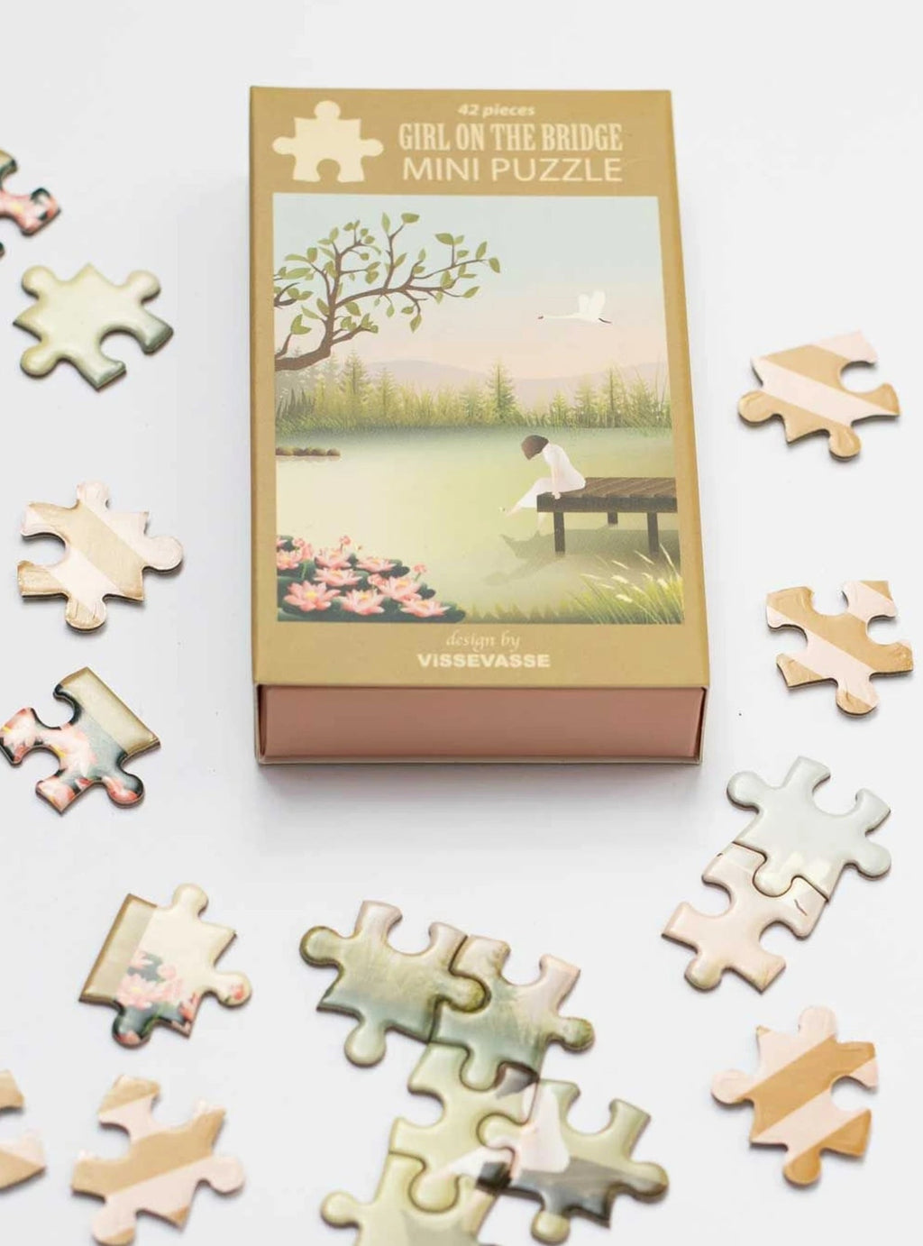 Vissevasse Girl On The Bridge Mini Puzzle