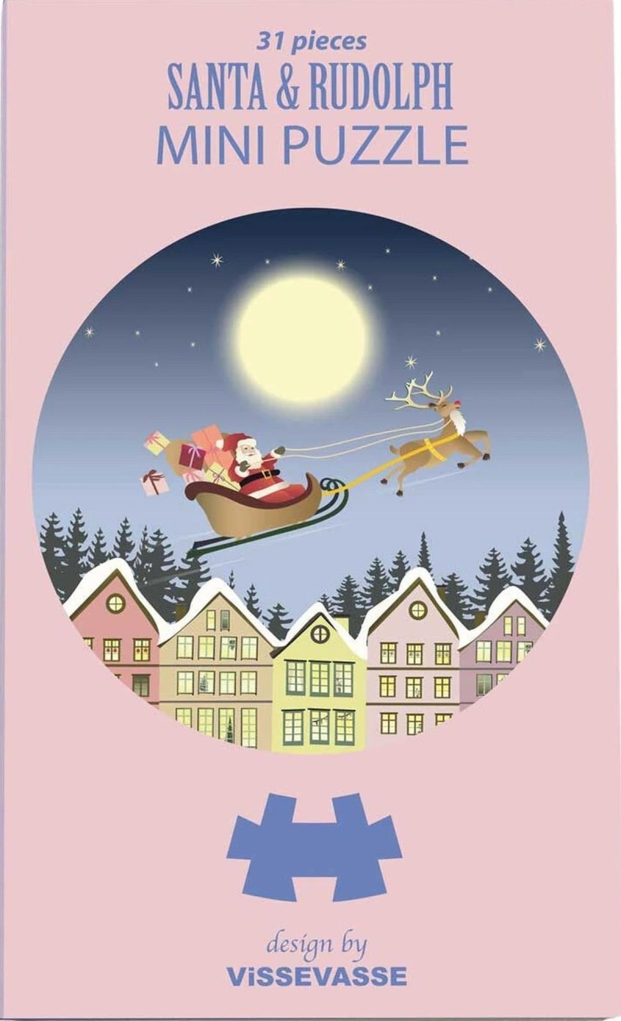 Vissevasse Santa & Rudolph Mini Puzzle