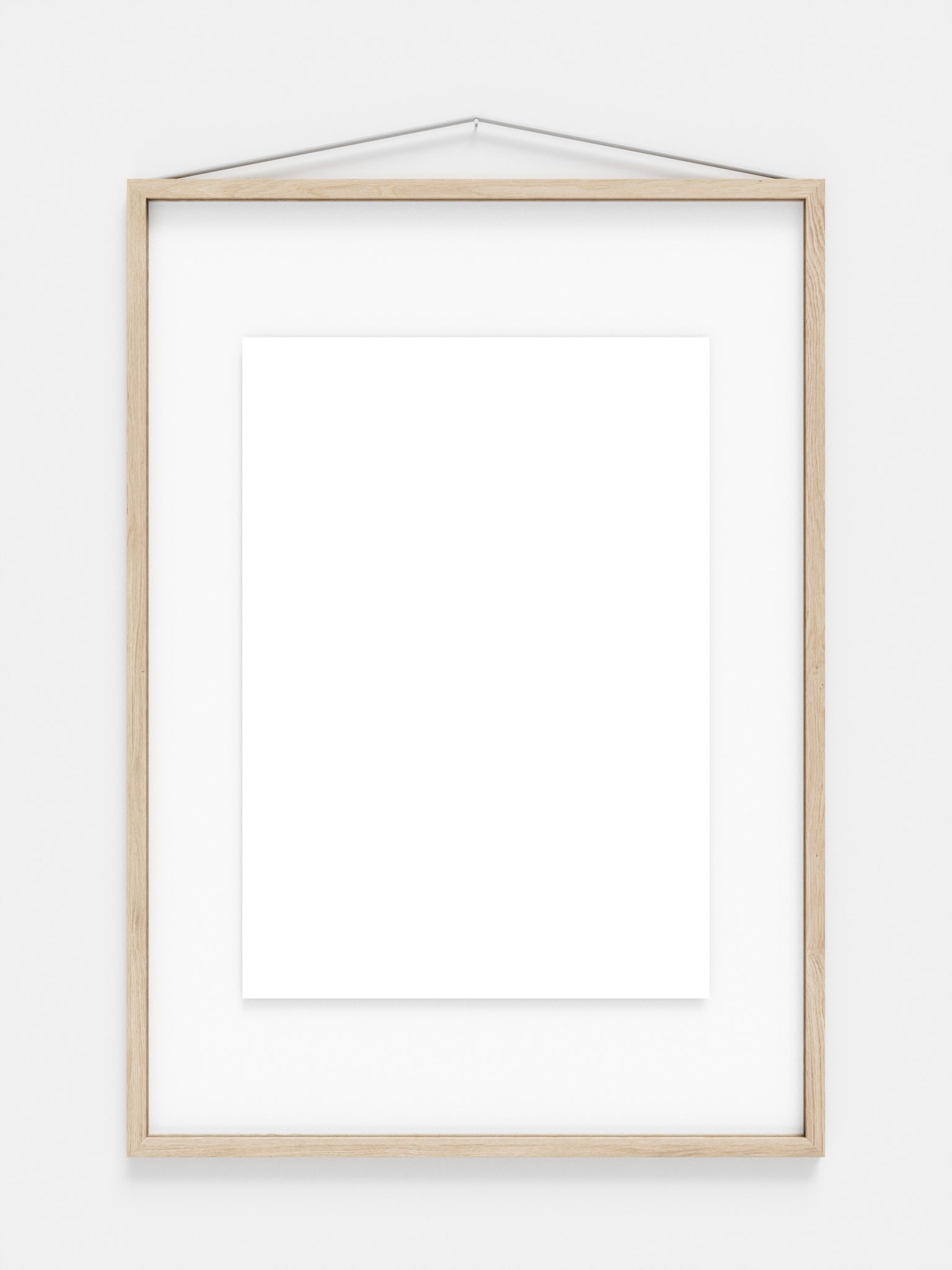 Moebe Frame A2 in Ash - Stylish Acrylic & Ash Wood Frame, Made in Europe