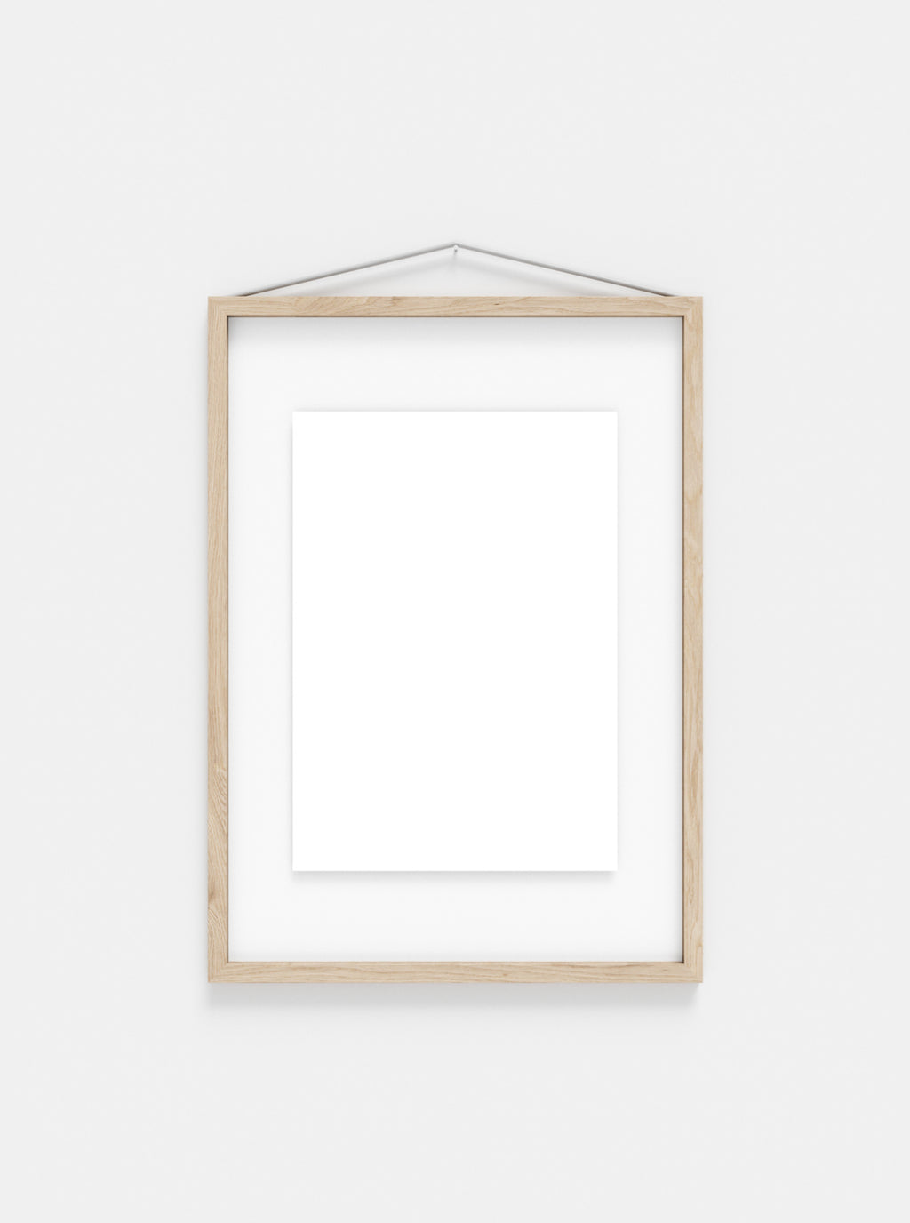 Moebe Frame A3 in Ash Wood - Stylish Acrylic Glass Display Frame
