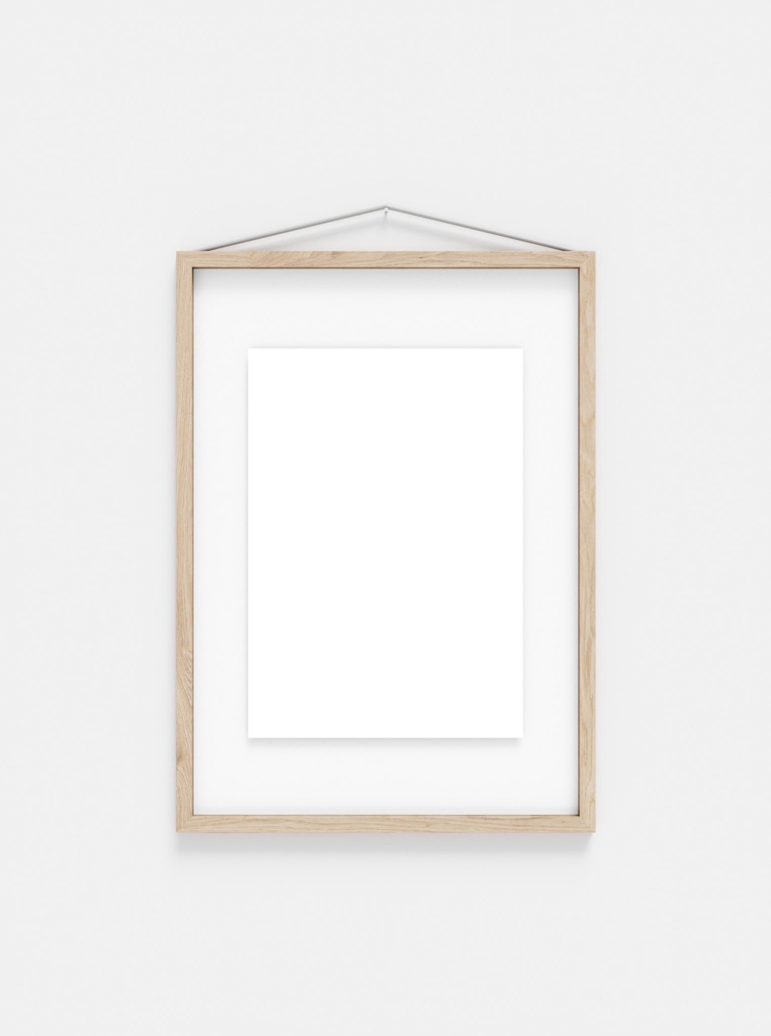 Moebe Frame A3 in Ash Wood - Stylish Acrylic Glass Display Frame