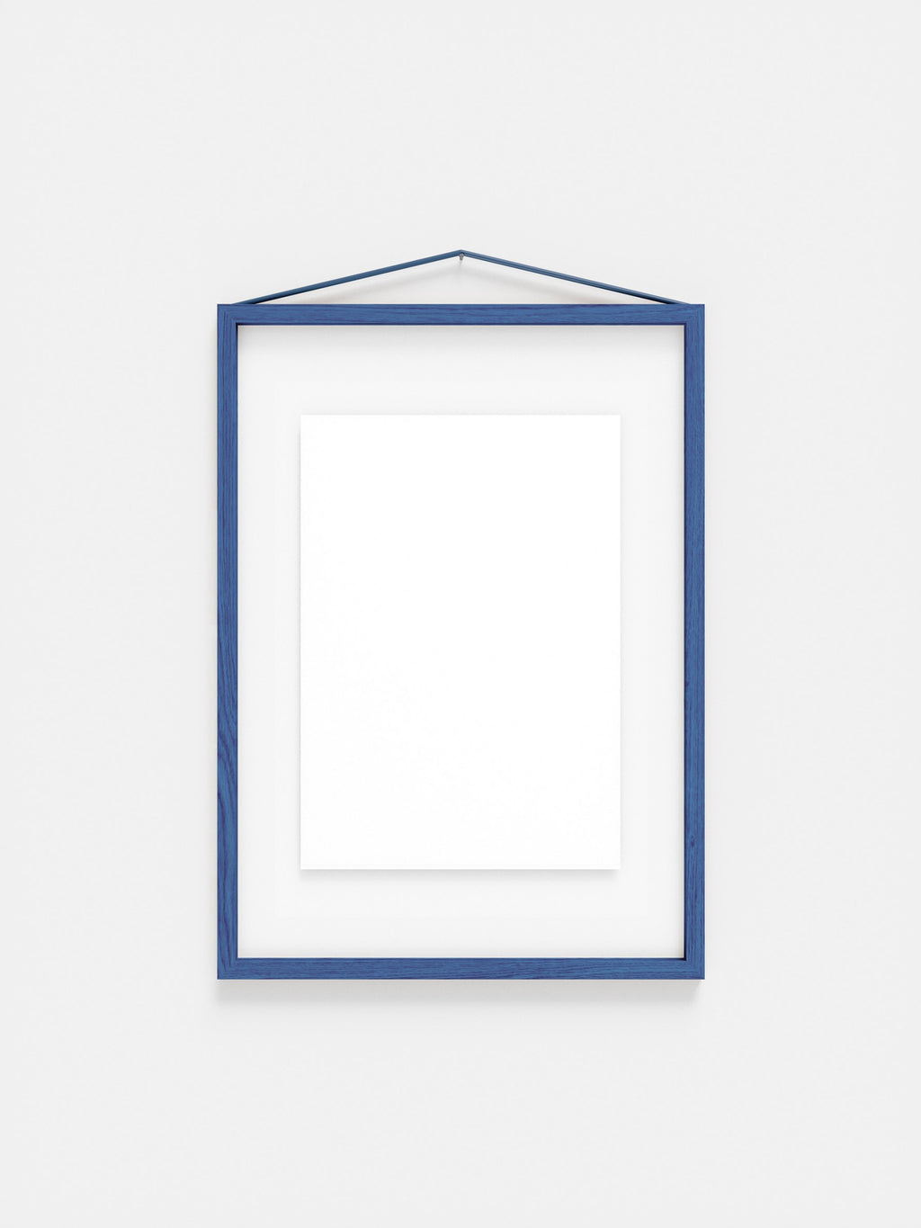 Moebe A3 Blue Satined Frame: Stylish Birch Wood Design for Art Display