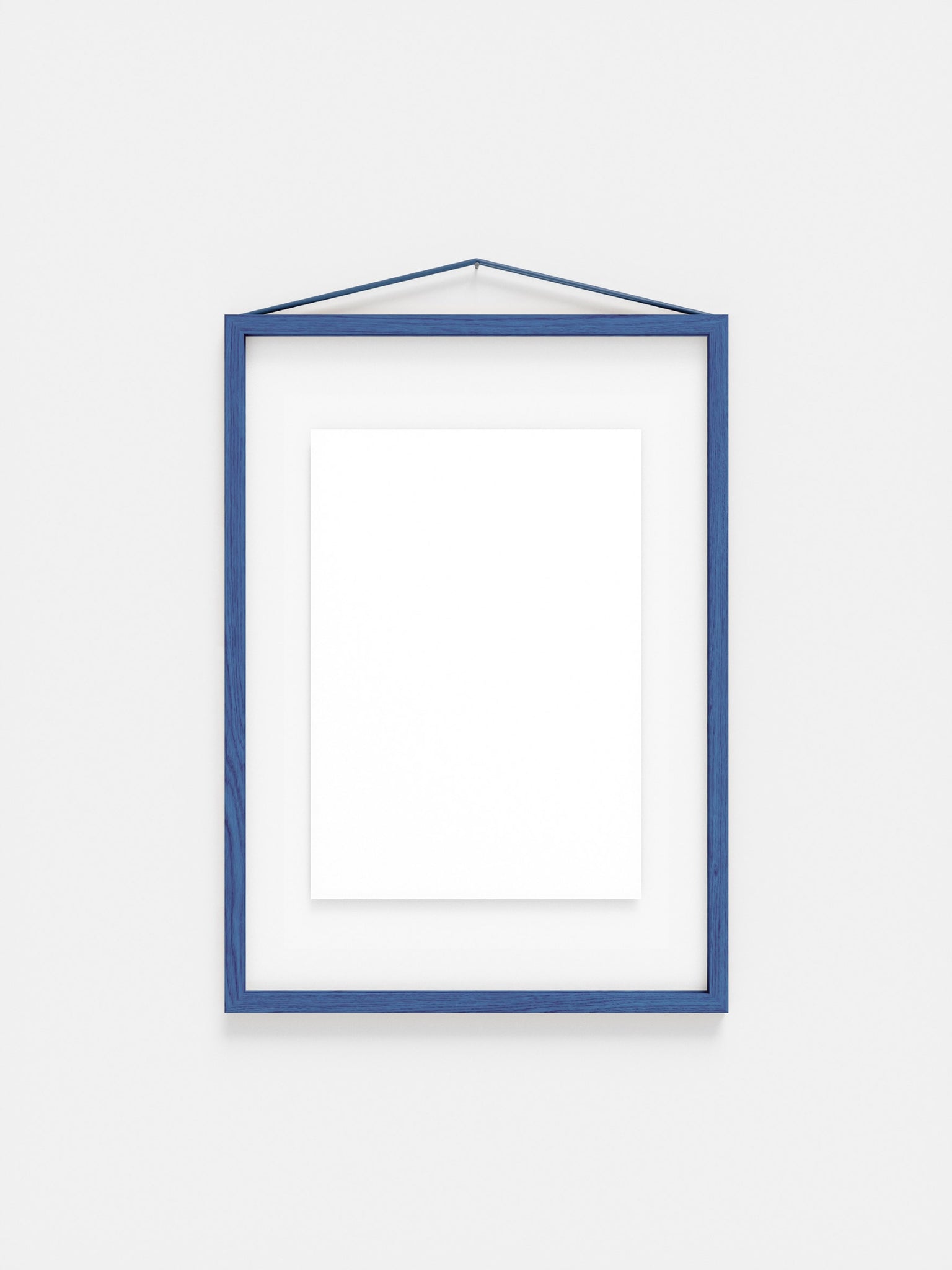 Moebe A3 Blue Satined Frame: Stylish Birch Wood Design for Art Display