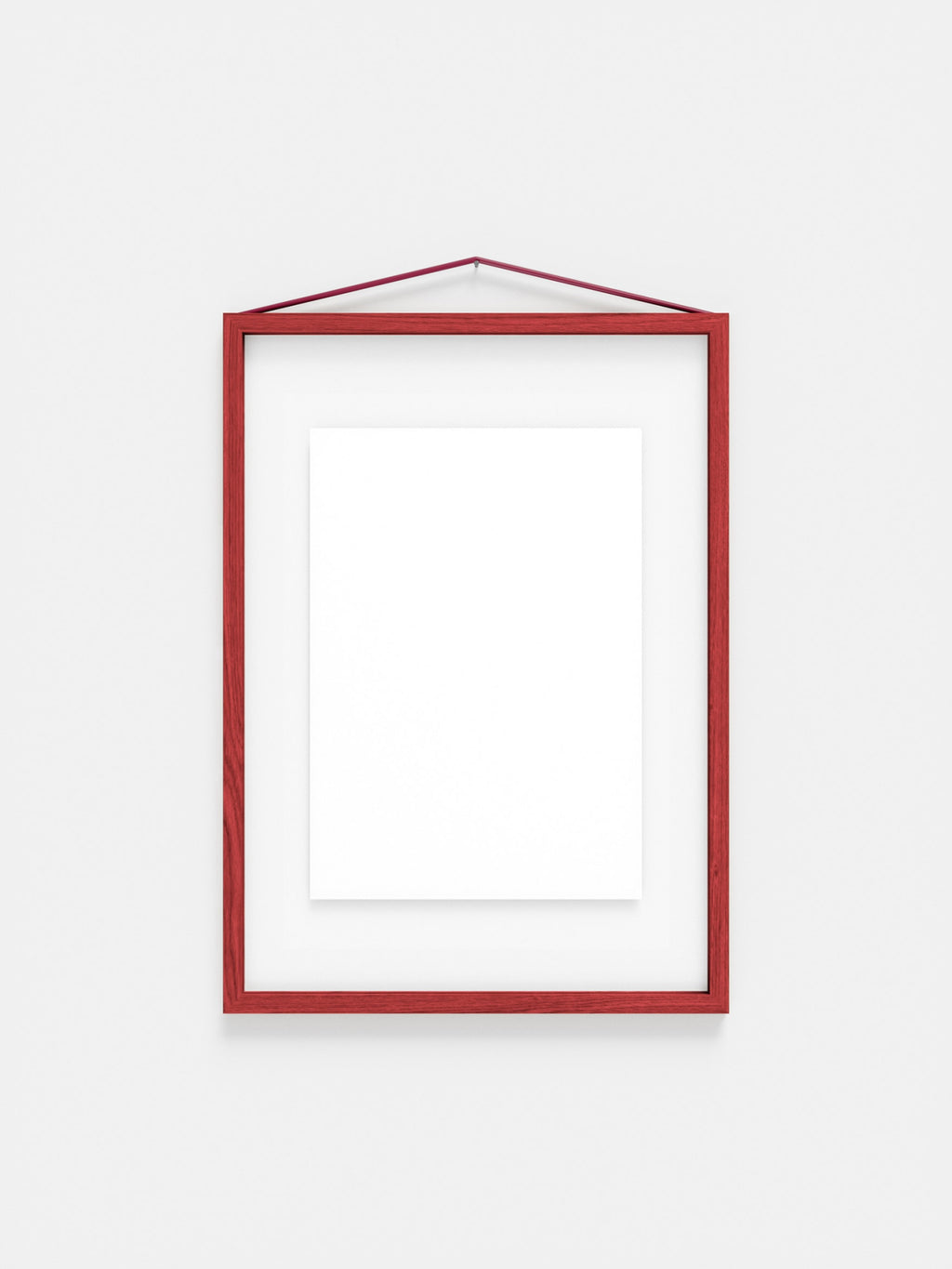 Moebe A3 Red Satined Frame: Vibrant Birch Wood Design & Versatile Display