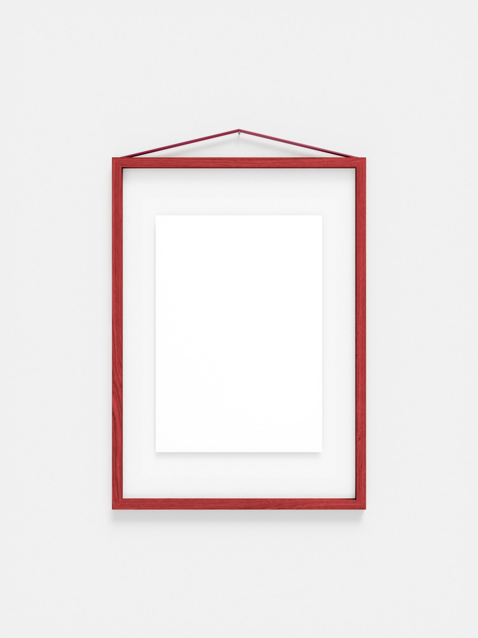Moebe A3 Red Satined Frame: Vibrant Birch Wood Design & Versatile Display